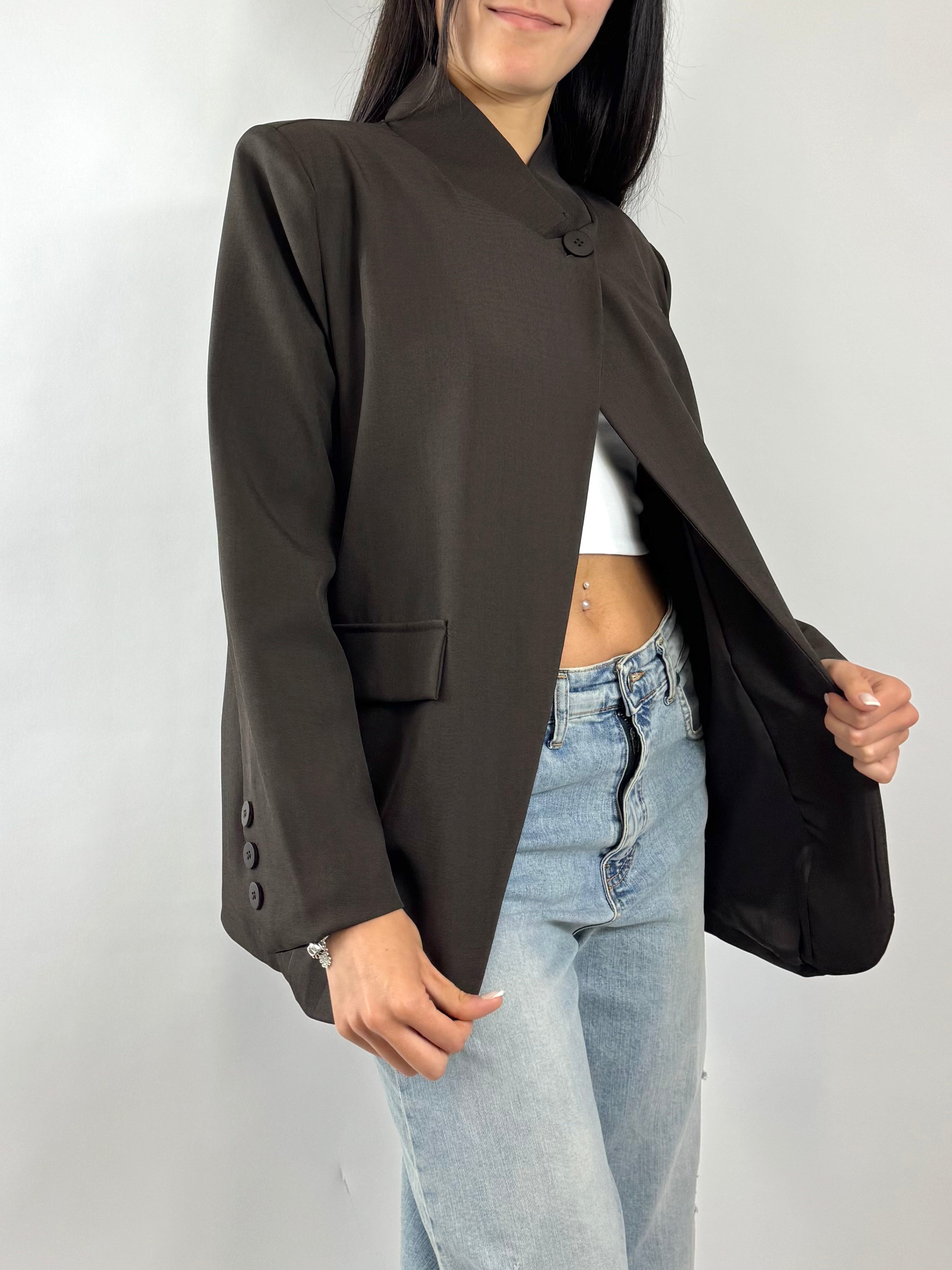 CECILE BLAZER COLLO ALTO MORO