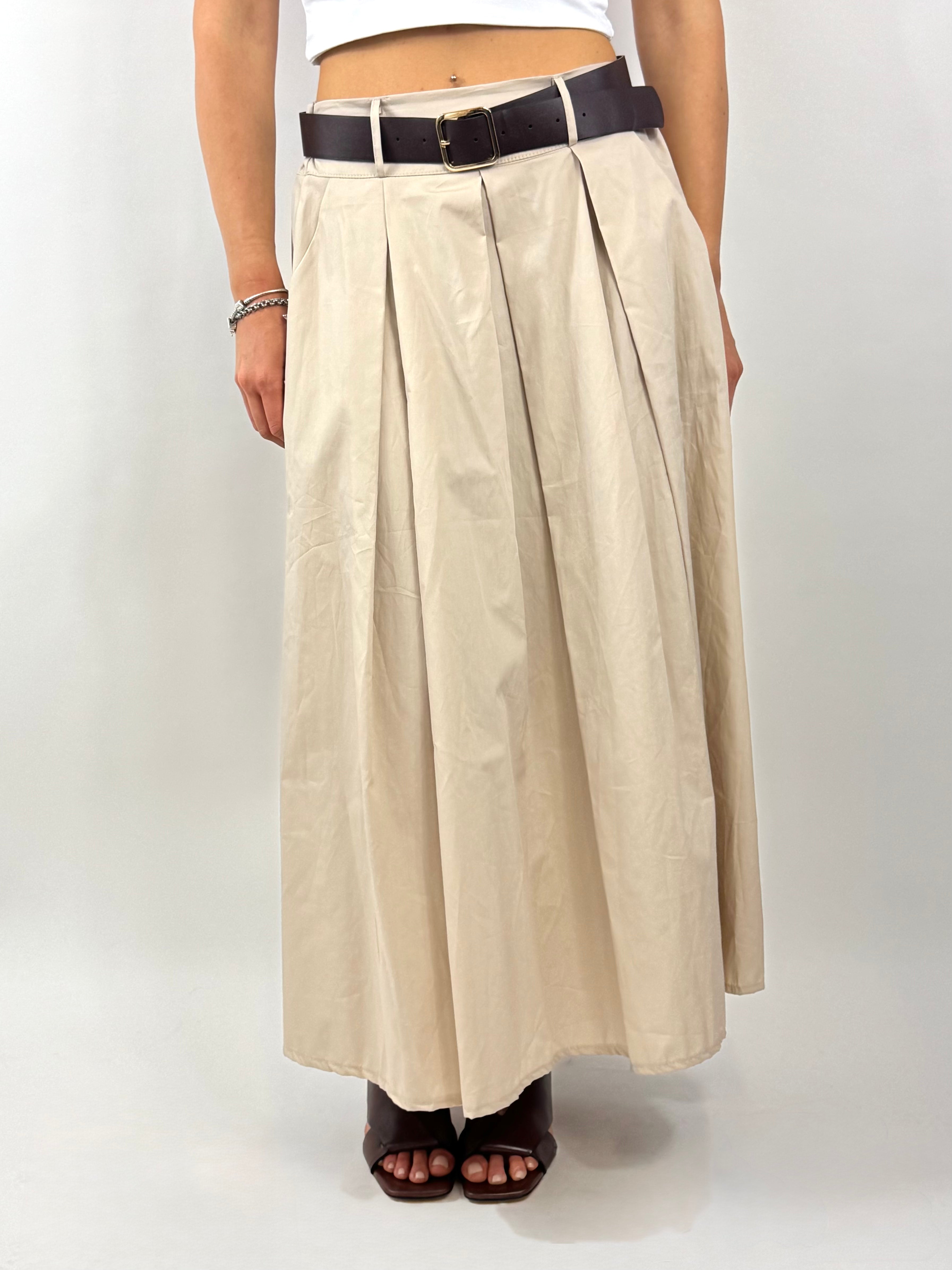 CECILE GONNA MIDI BEIGE