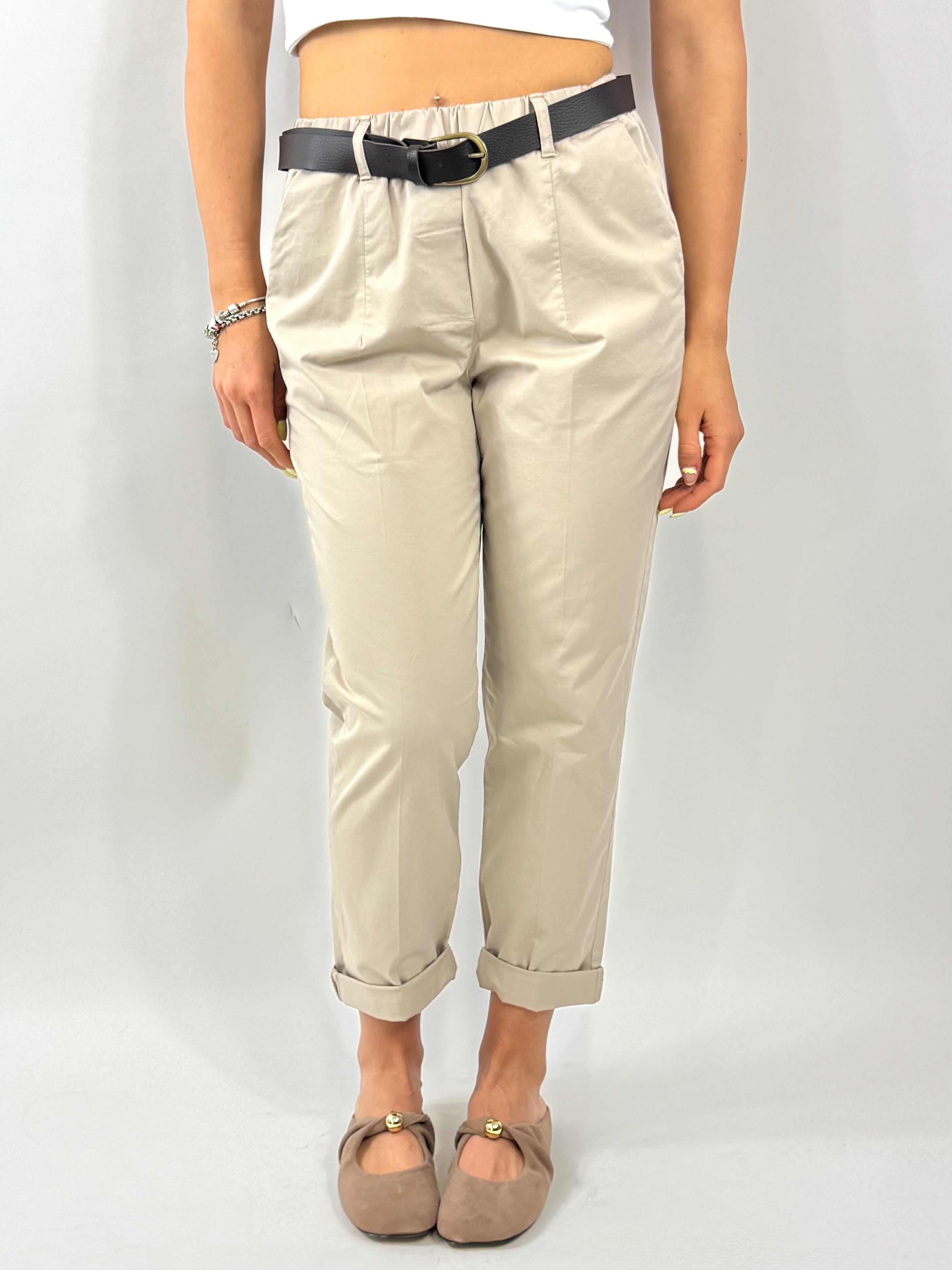 SUSY MIX PANTALONE GABARDINA BEIGE