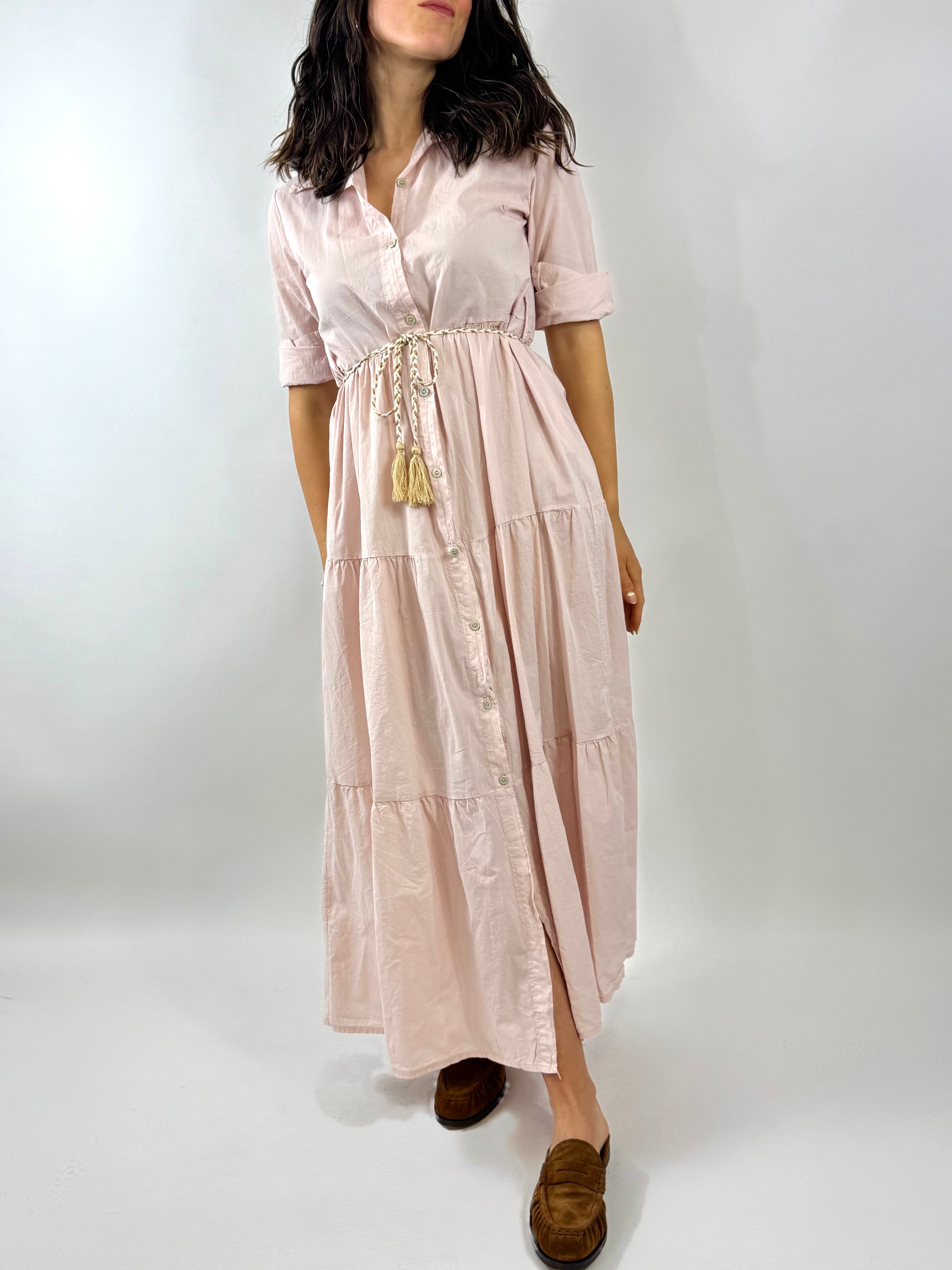 CECILE ABITO CHEMISIER ROSA CIPRIA
