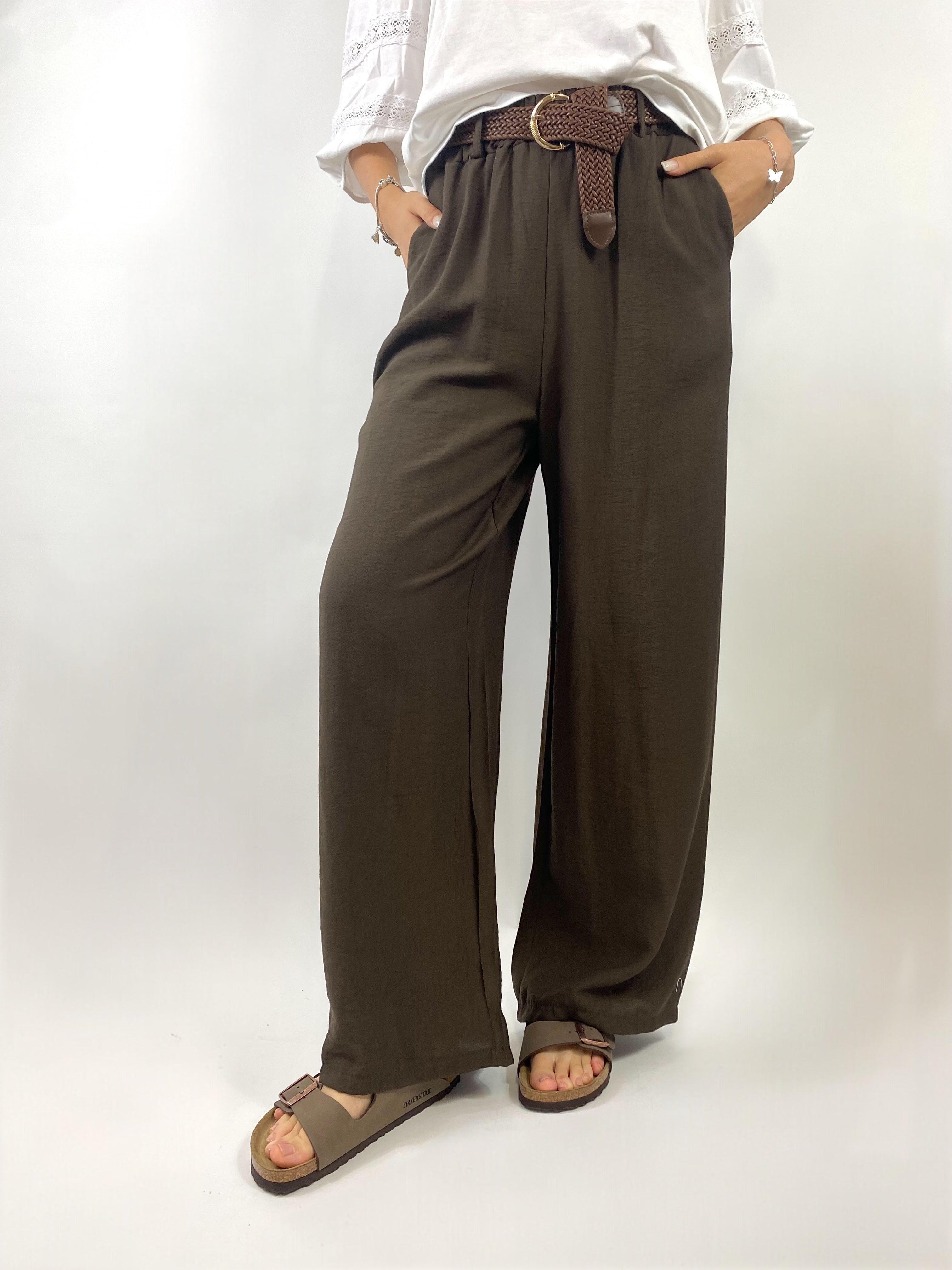 CECILE PANTALONE AMPIO MORO
