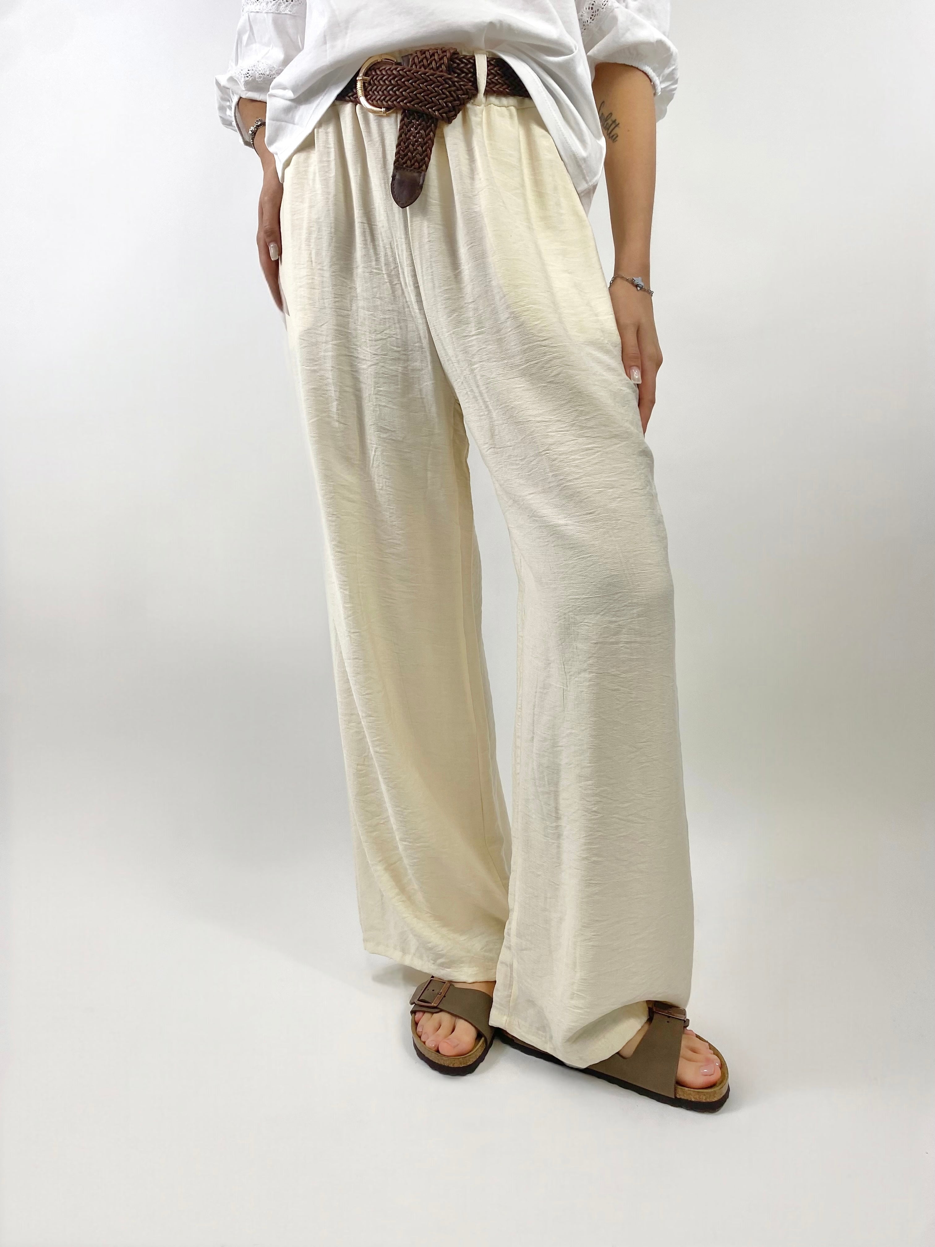CECILE PANTALONE AMPIO BURRO