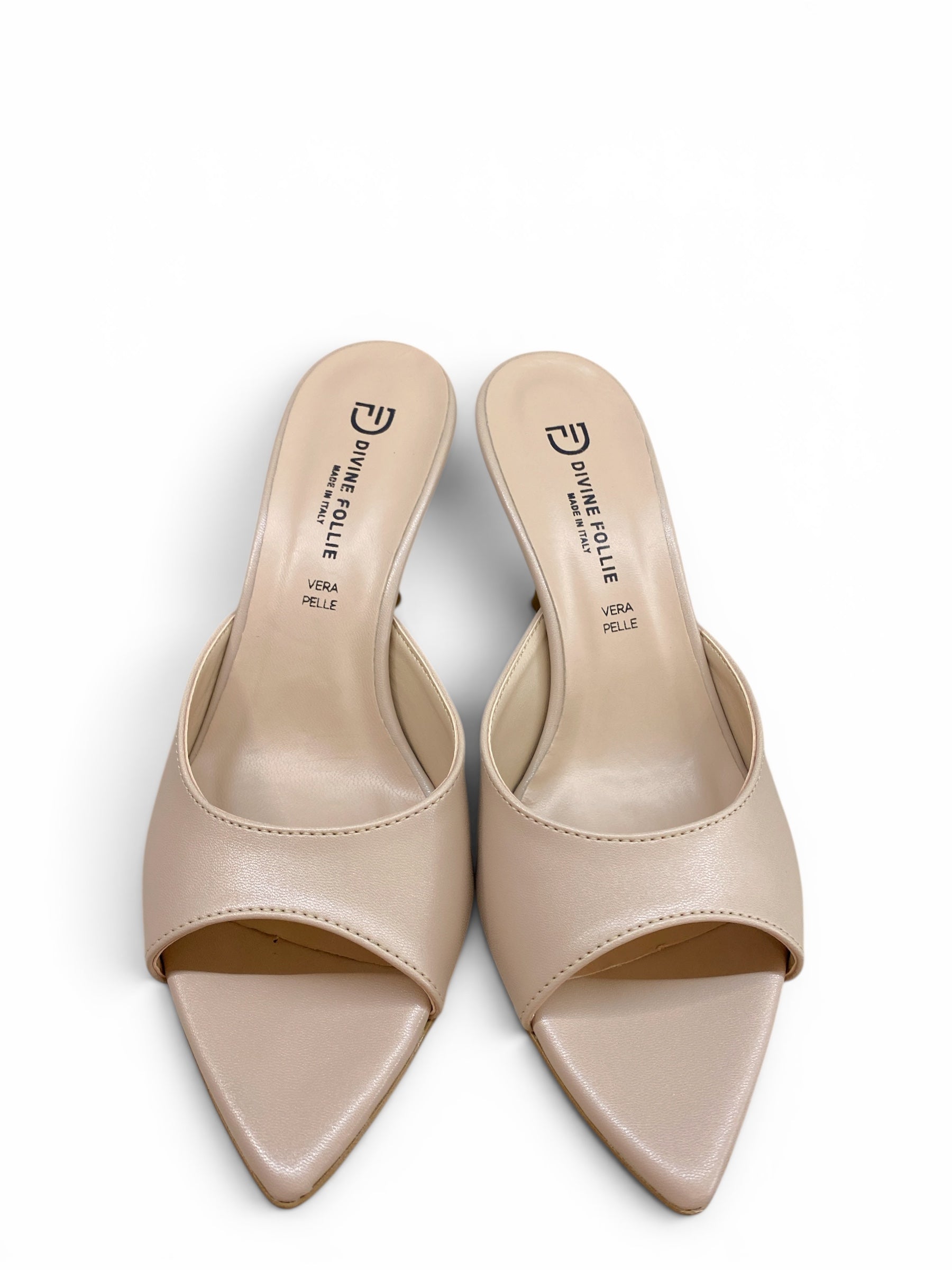 DIVINE FOLLIE CIABATTINA TACCO NUDE