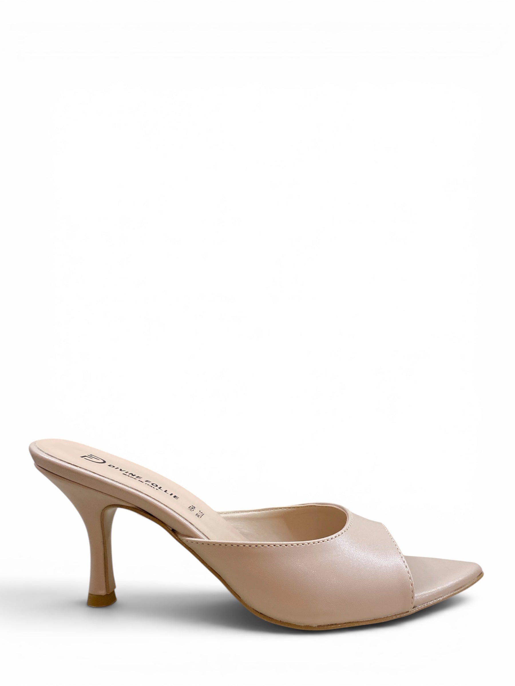 DIVINE FOLLIE CIABATTINA TACCO NUDE