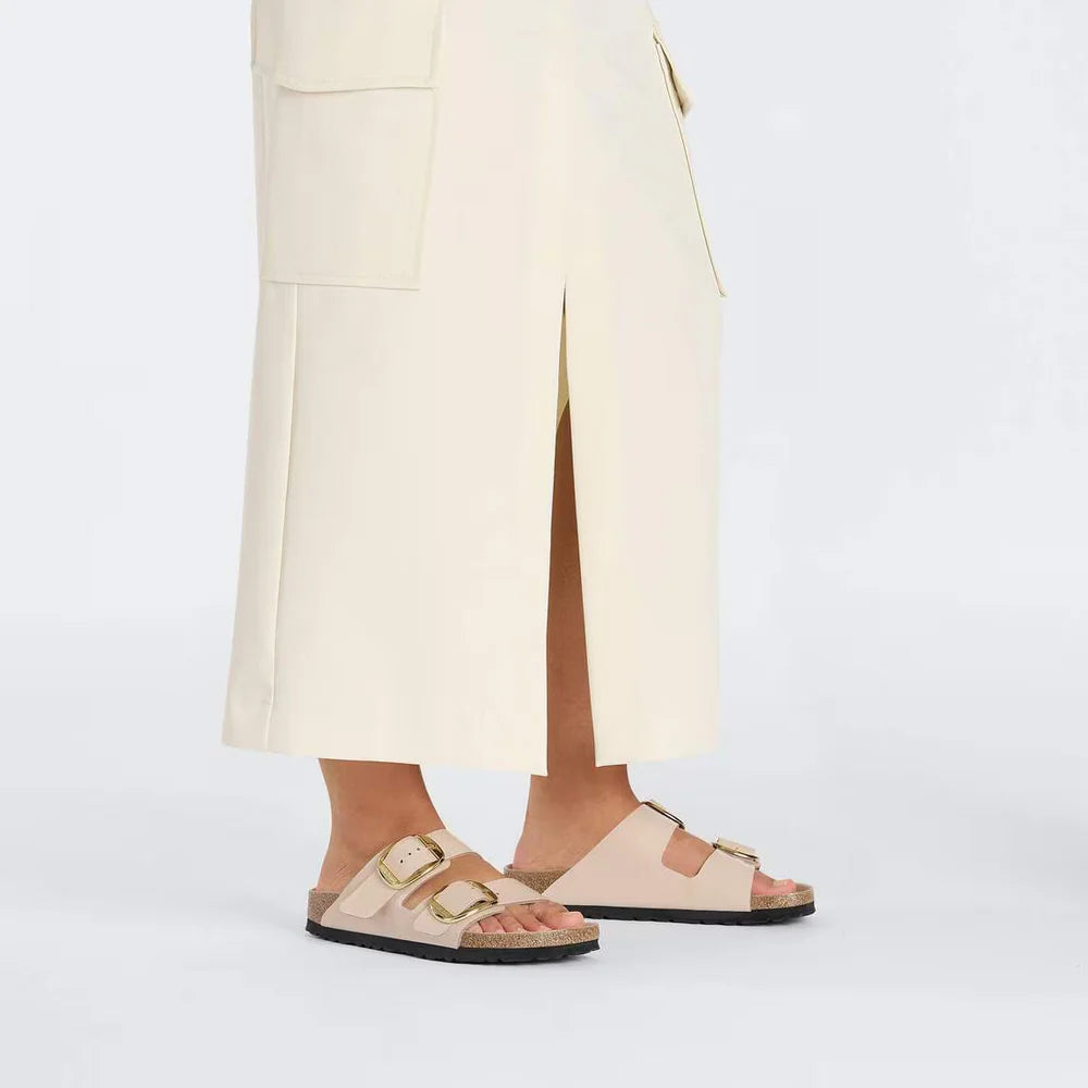 BIRKENSTOCK ARIZONA HIGH SHINE NEW BEIGE