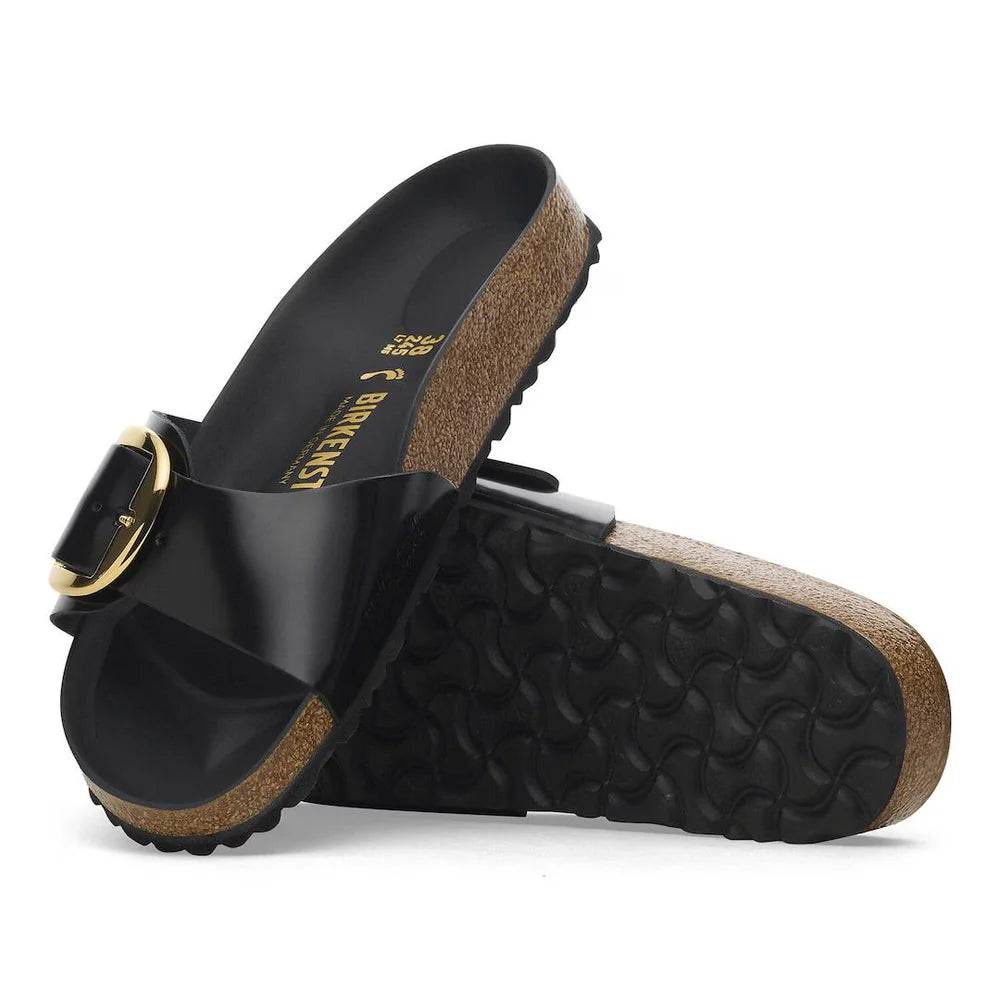 BIRKENSTOCK MADRID BIG BUCKLE HIGH SHINE BLACK