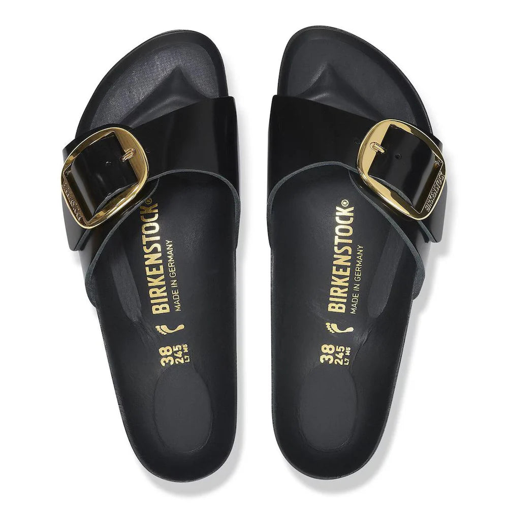 BIRKENSTOCK MADRID BIG BUCKLE HIGH SHINE BLACK