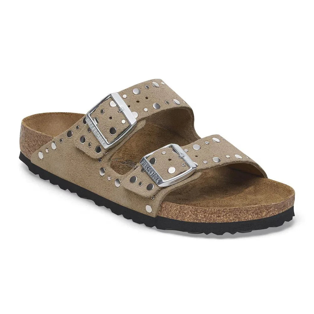 BIRKENSTOCK ARIZONA TAUPE RIVET