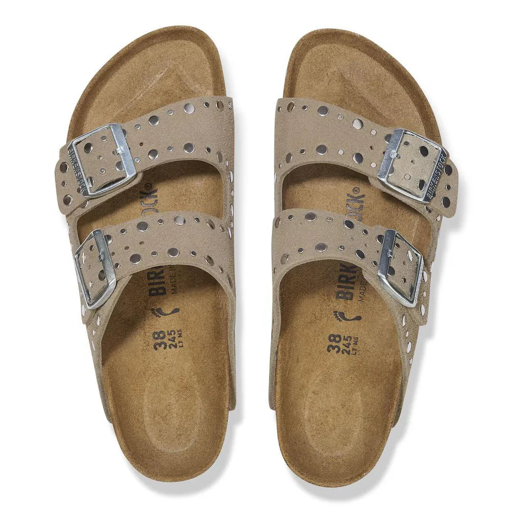 BIRKENSTOCK ARIZONA TAUPE RIVET