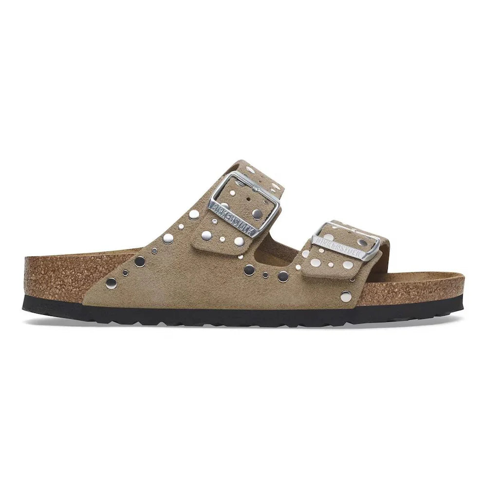 BIRKENSTOCK ARIZONA TAUPE RIVET