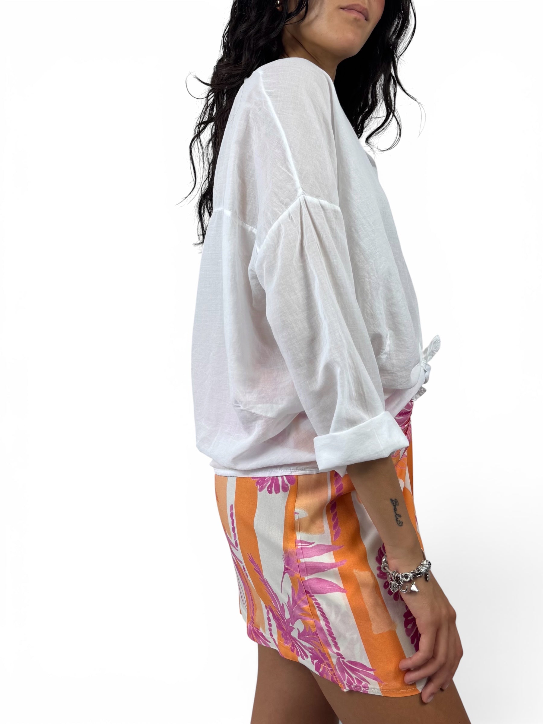 KIKISIX CAMICIA COREANA BIANCA