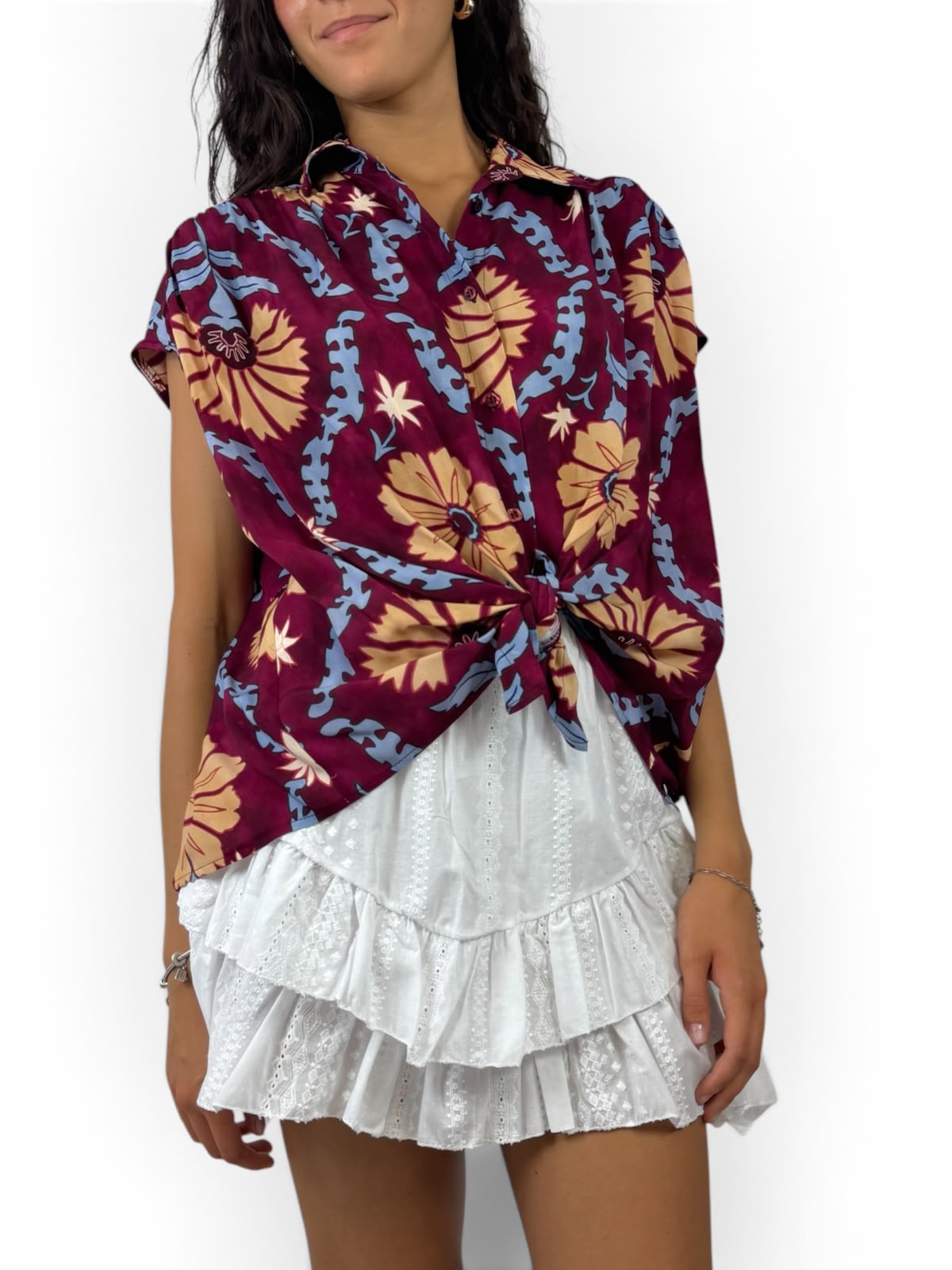 SUSY MIX CAMICIA BORDEAUX