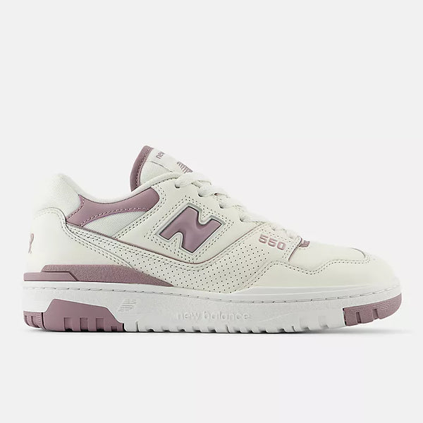 New Balance Sneaker donna in pelle bianca e malva