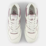 New Balance Sneaker donna in pelle bianca e malva