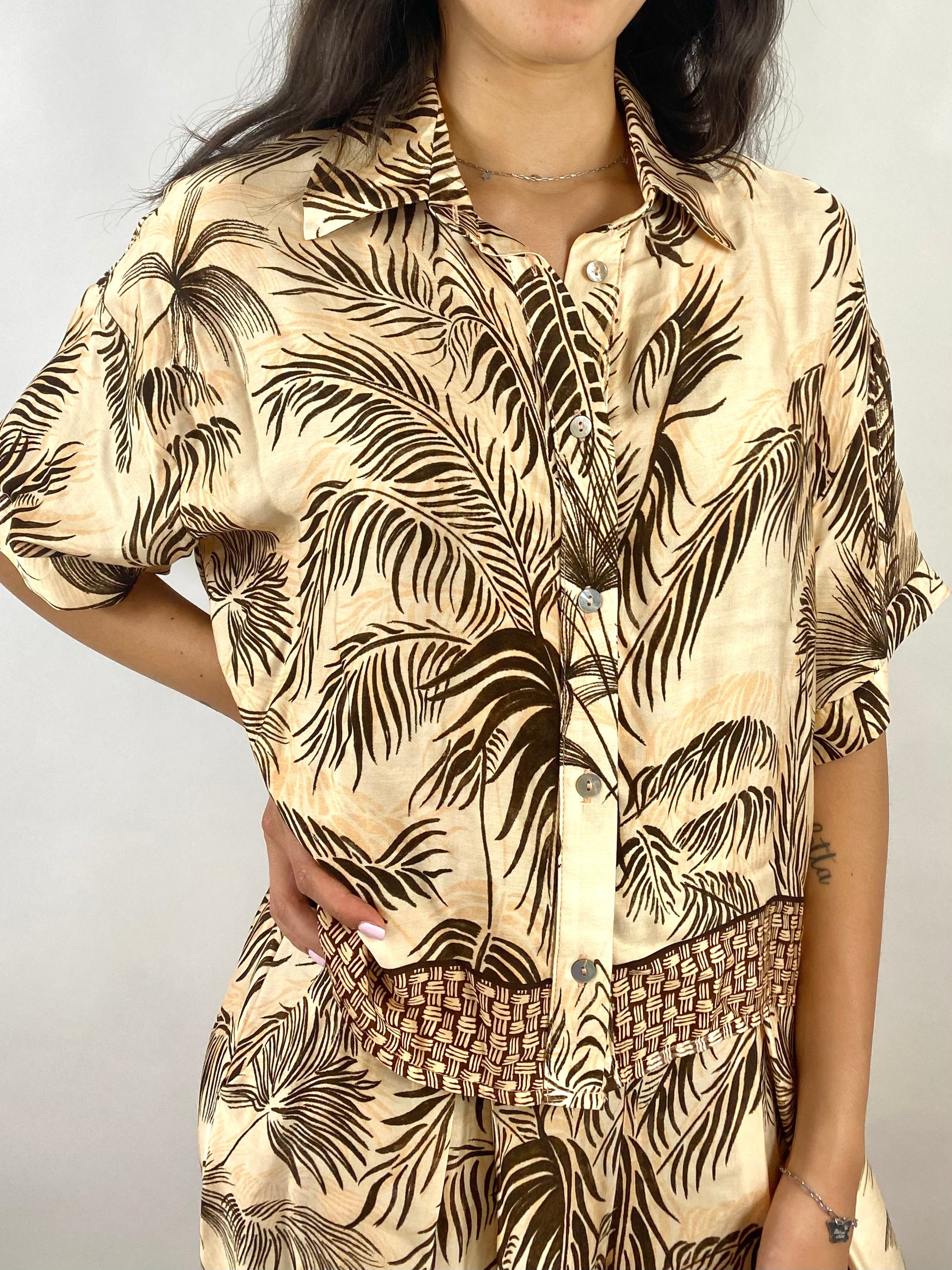SUSY MIX CAMICIA FANTASIA MORO