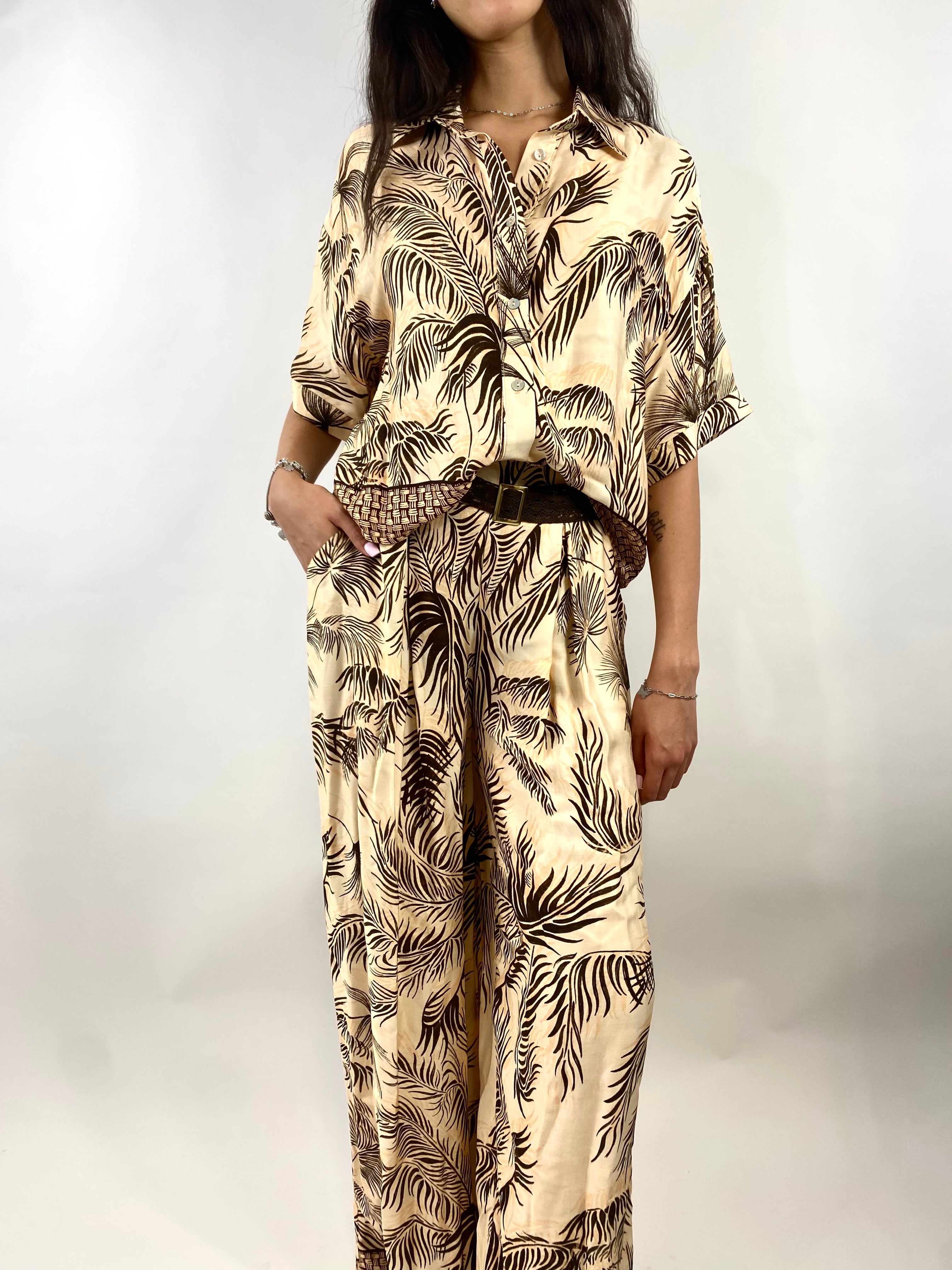 SUSY MIX CAMICIA FANTASIA MORO
