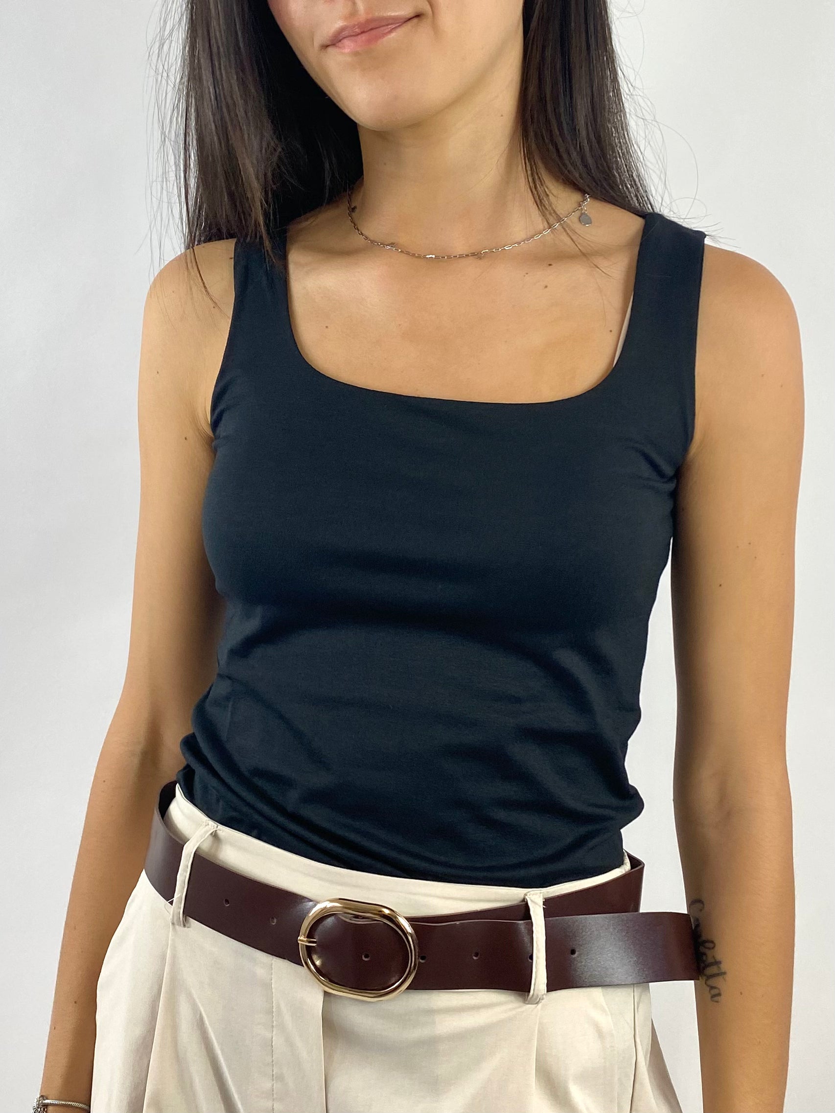SUSY MIX TOP CANOTTA NERO