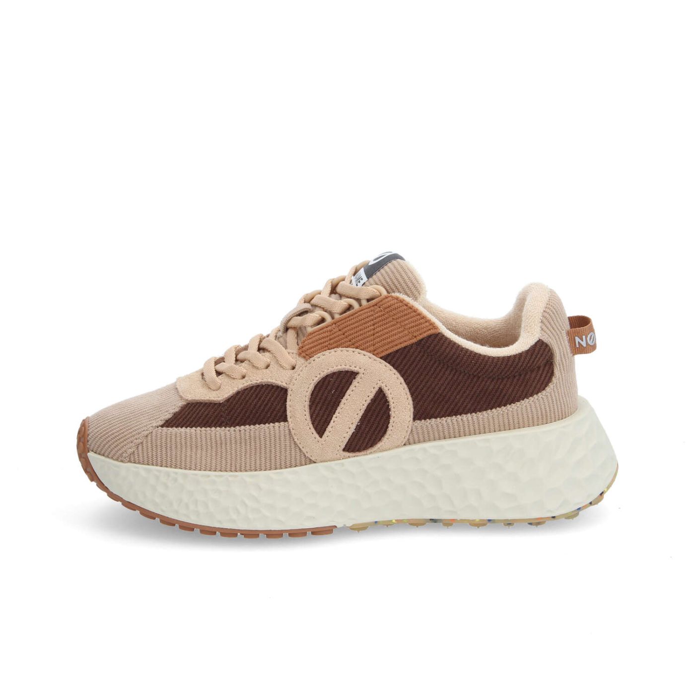 NO-NAME SNEAKER IN VELLUTO MARRONE
