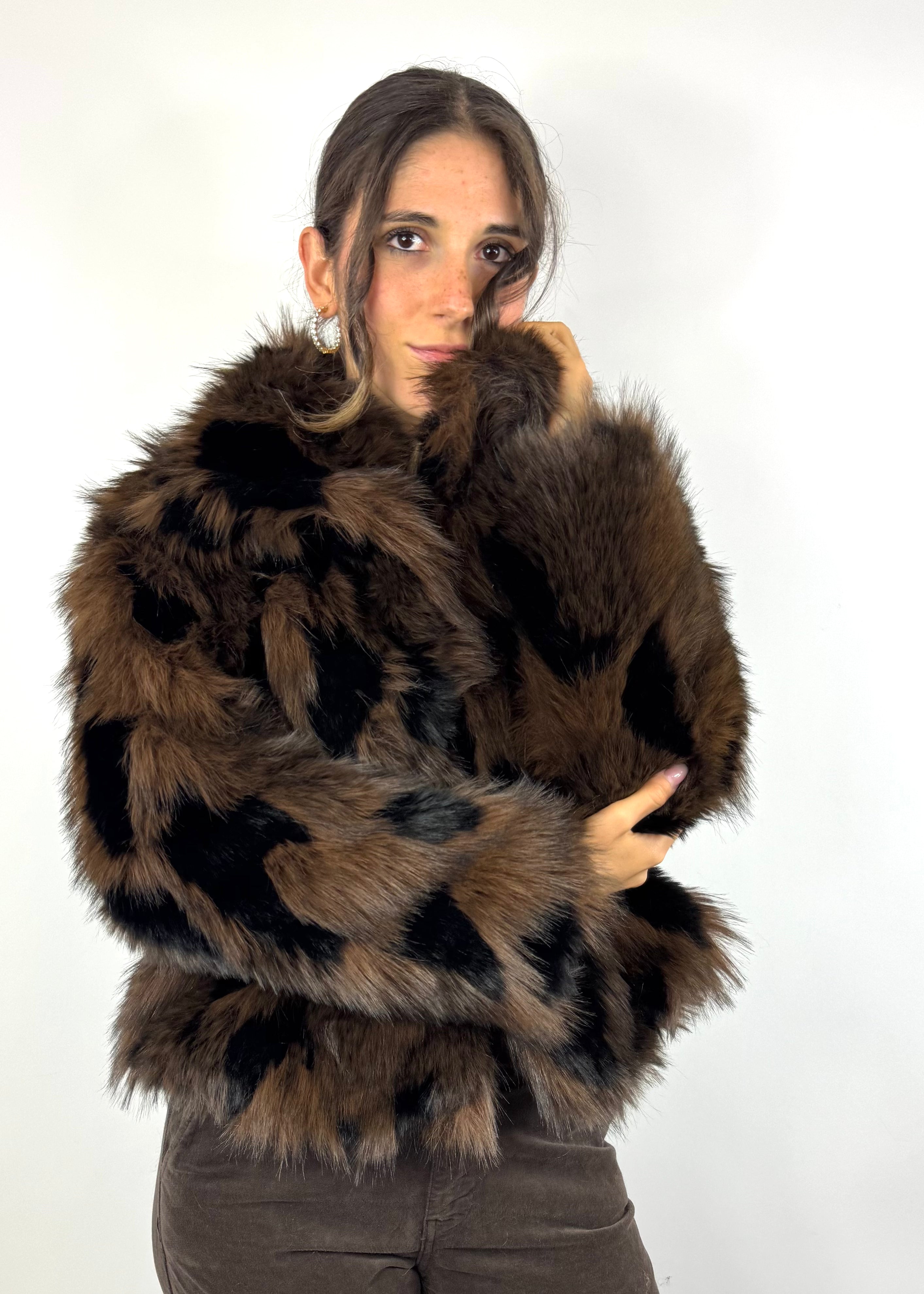 CECILE ECO-PELLICCIA MACULATA