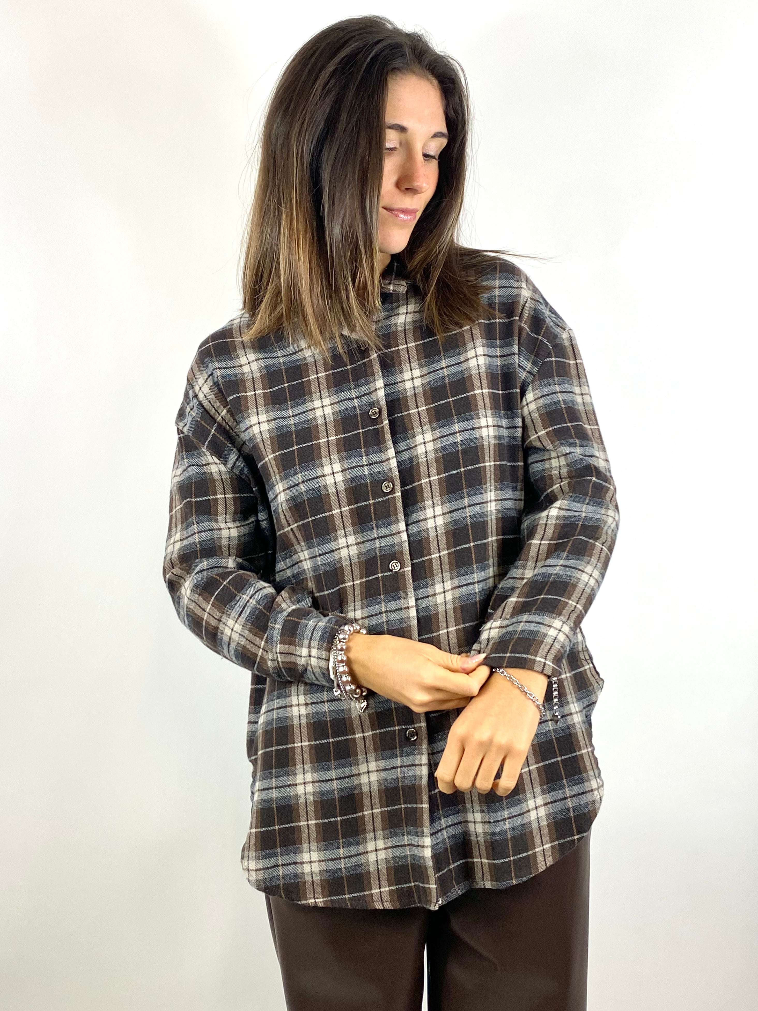 SUSY MIX CAMICIA A QUADRI MORO