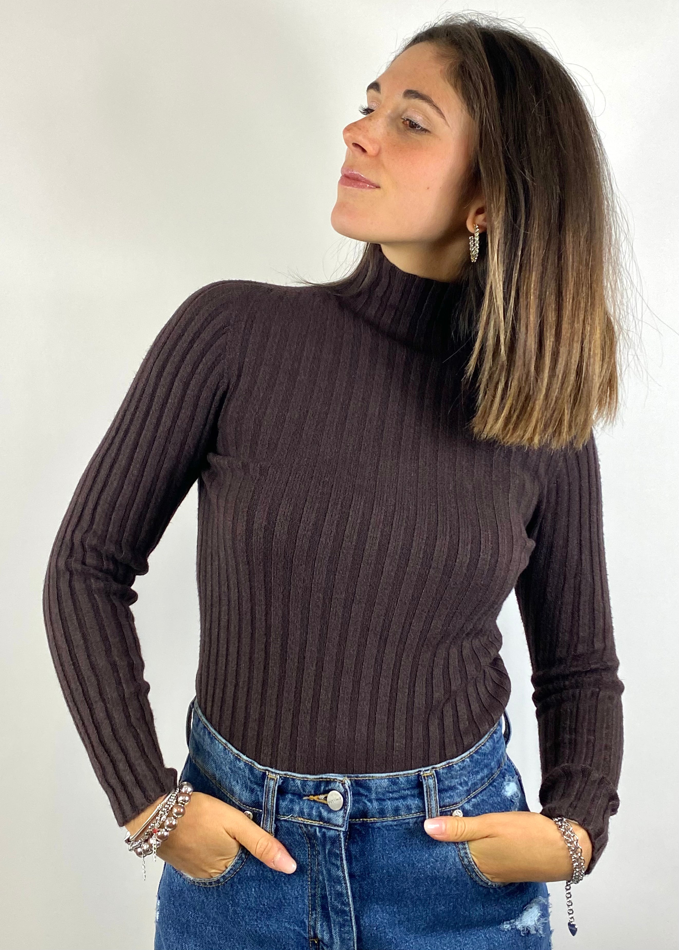 SUSY MIX MAGLIA A COSTINE MORO