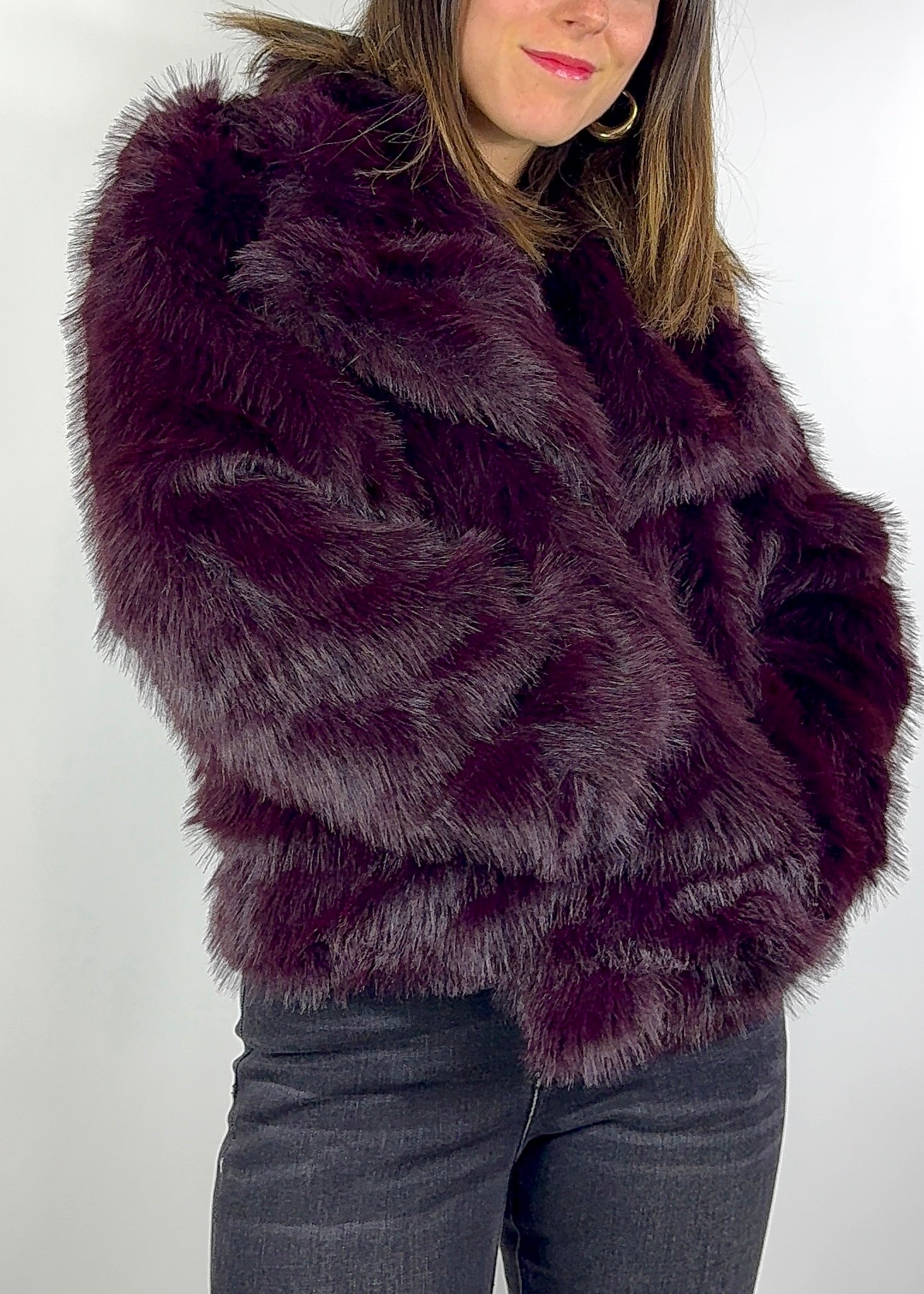 SUSY MIX ECO-PELLICCIA BORDEAUX