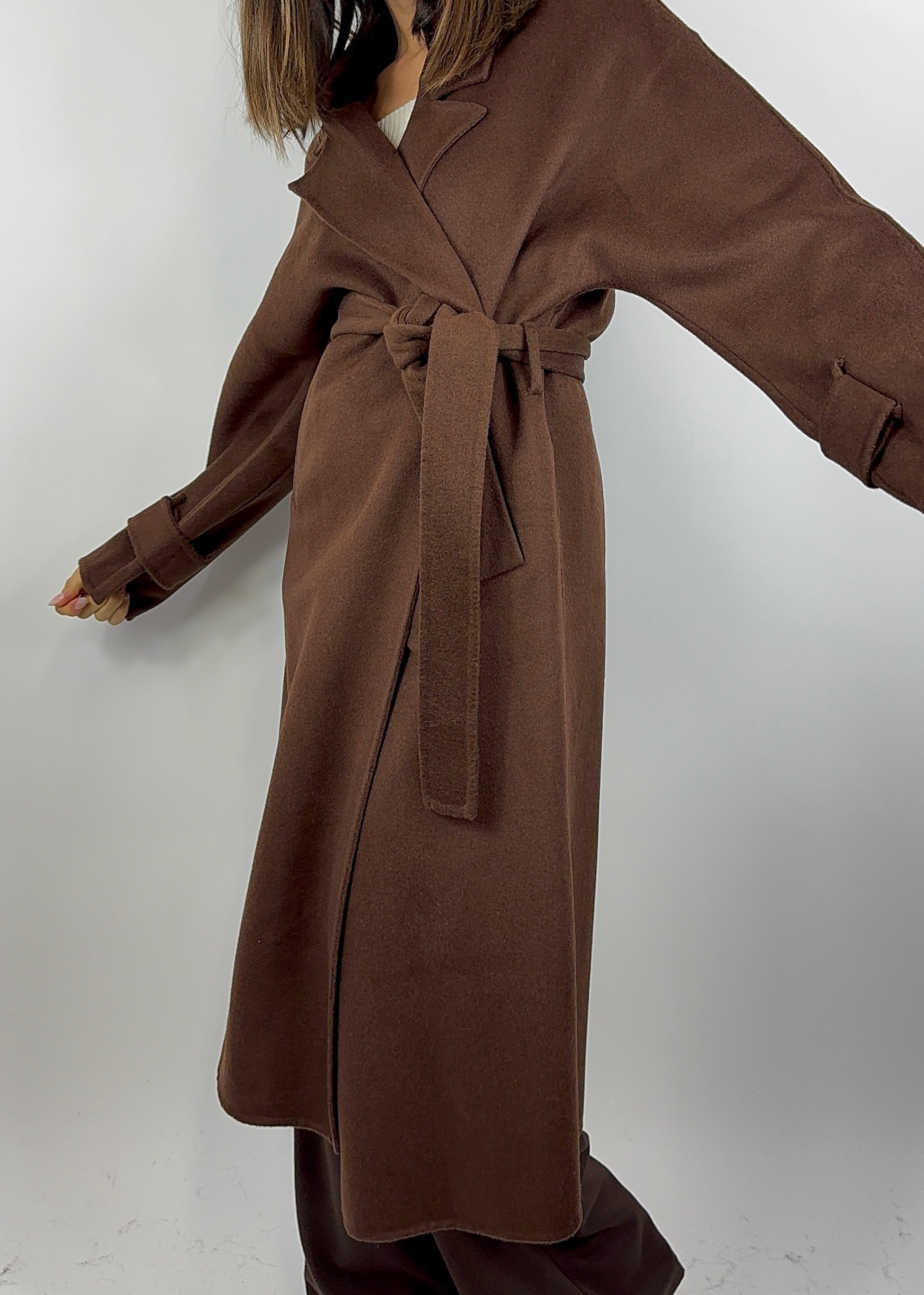 TWO WAY CAPPOTTO VESTAGLIA CIOCCOLATO