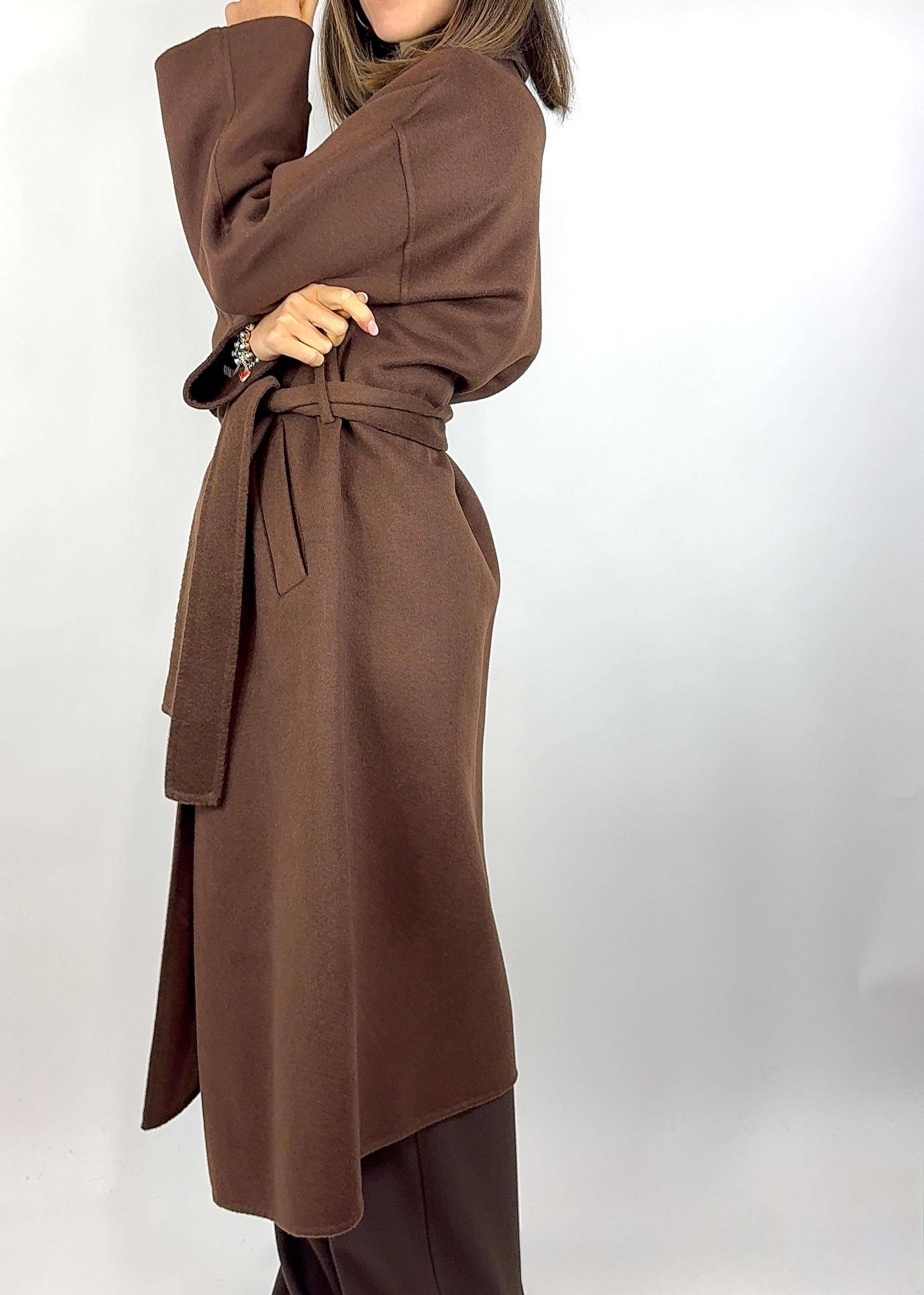 TWO WAY CAPPOTTO VESTAGLIA CIOCCOLATO