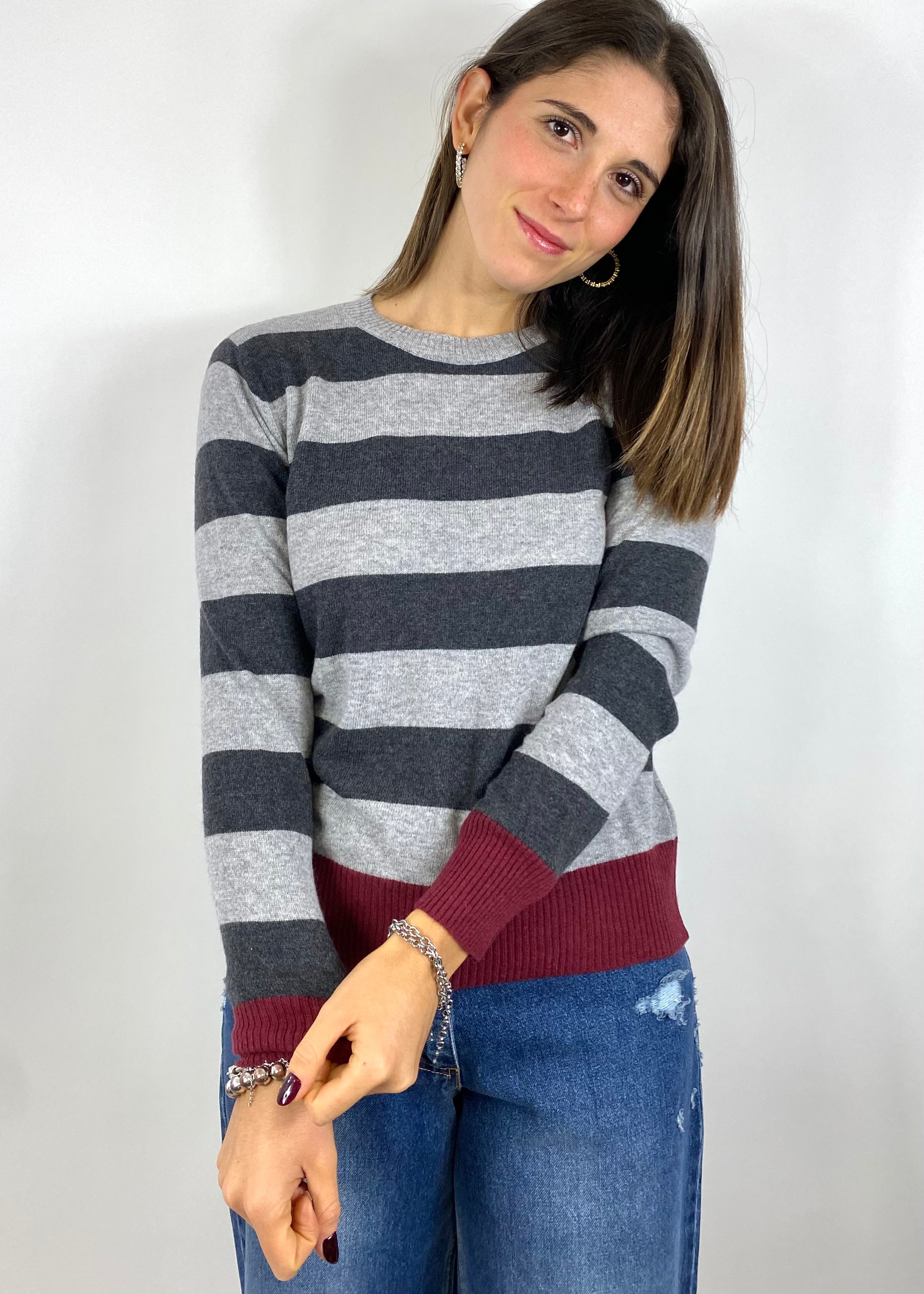 SUSY MIX MAGLIA A RIGHE