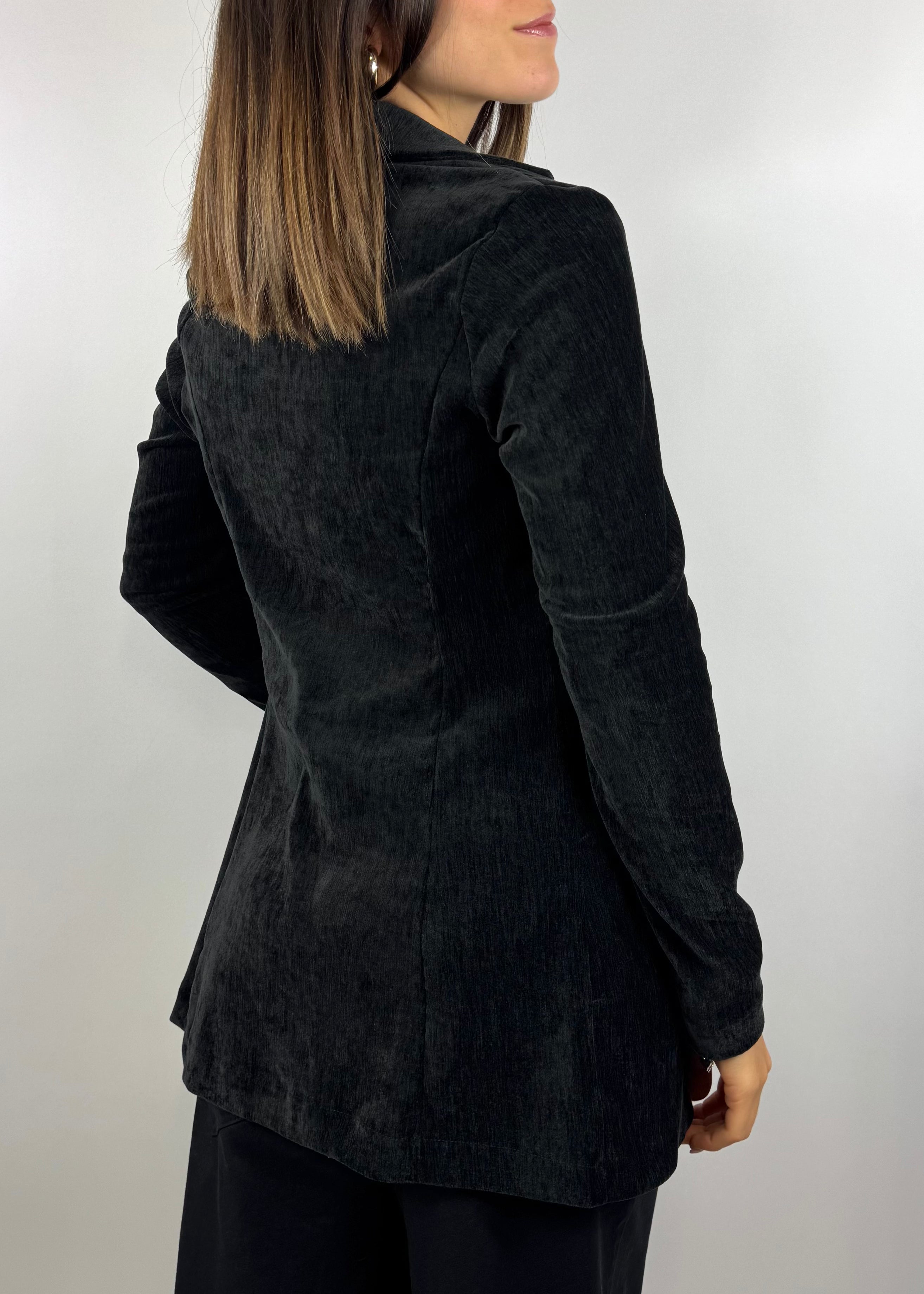 SUSY MIX GIACCA IN VELLUTO NERA