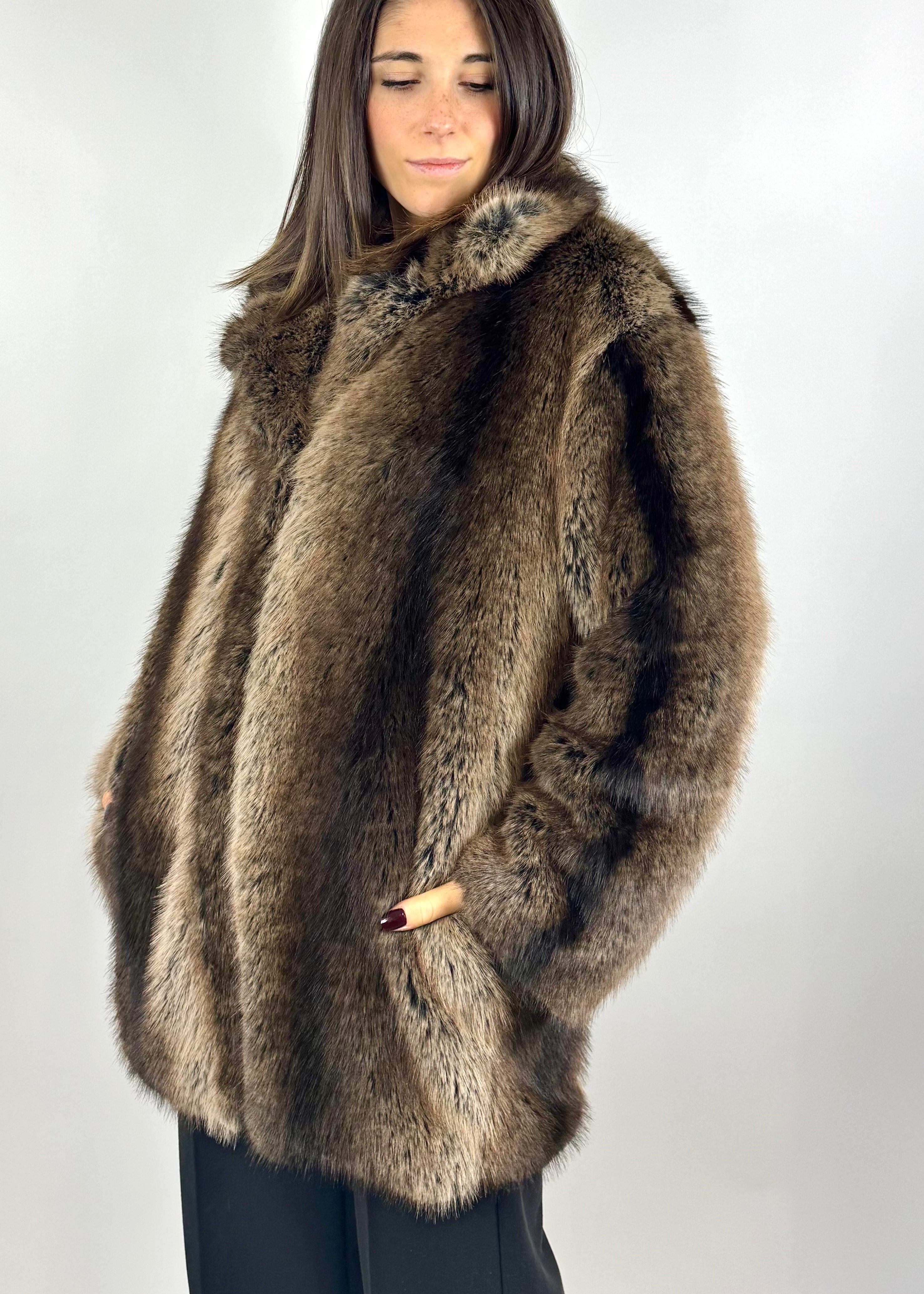 CECILE ECO PELLICCIA CASTORO