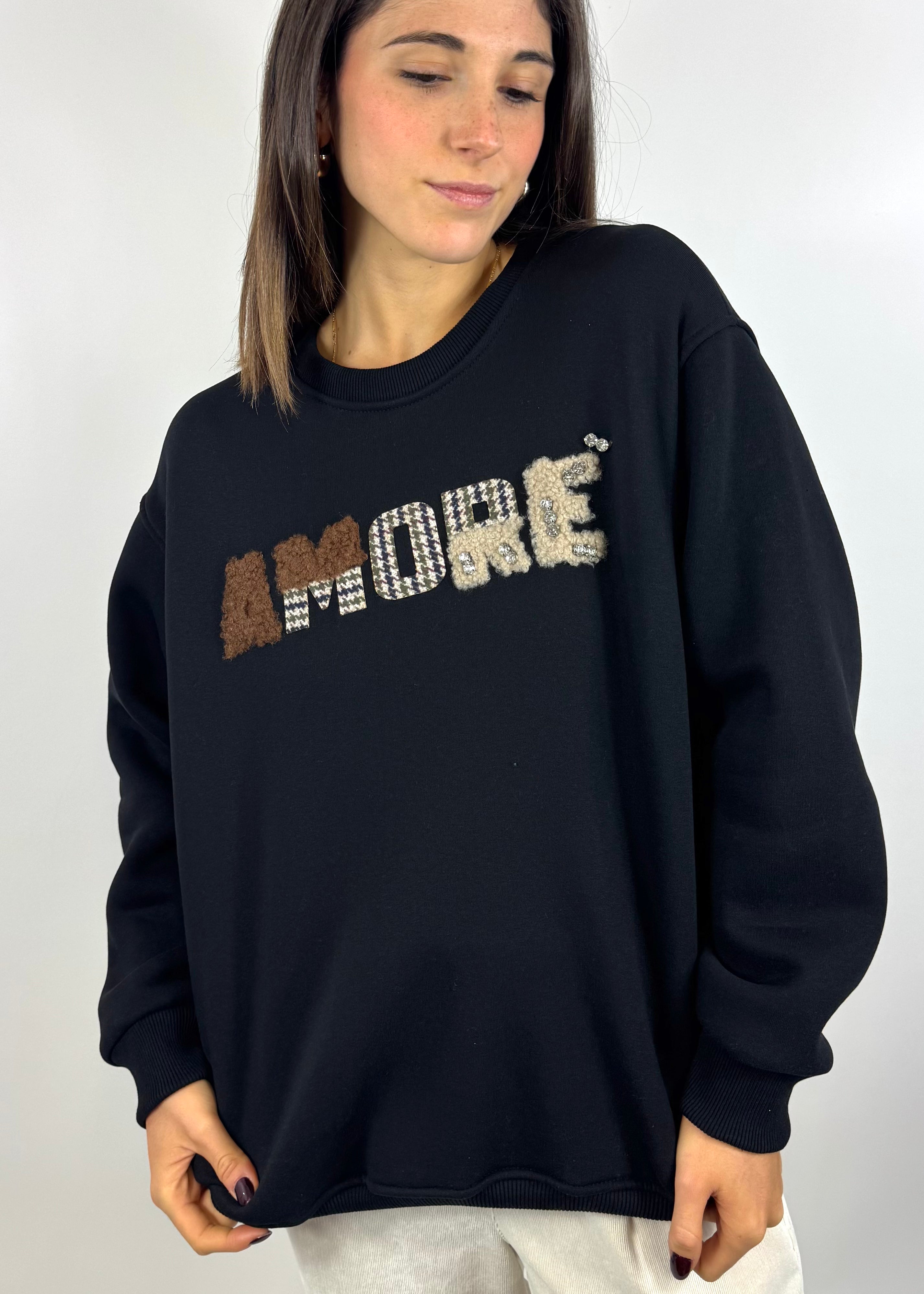 SUSY MIX FELPA AMORE NERA