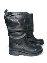 Bikkembergs Stivale donna in pelle nera vintage