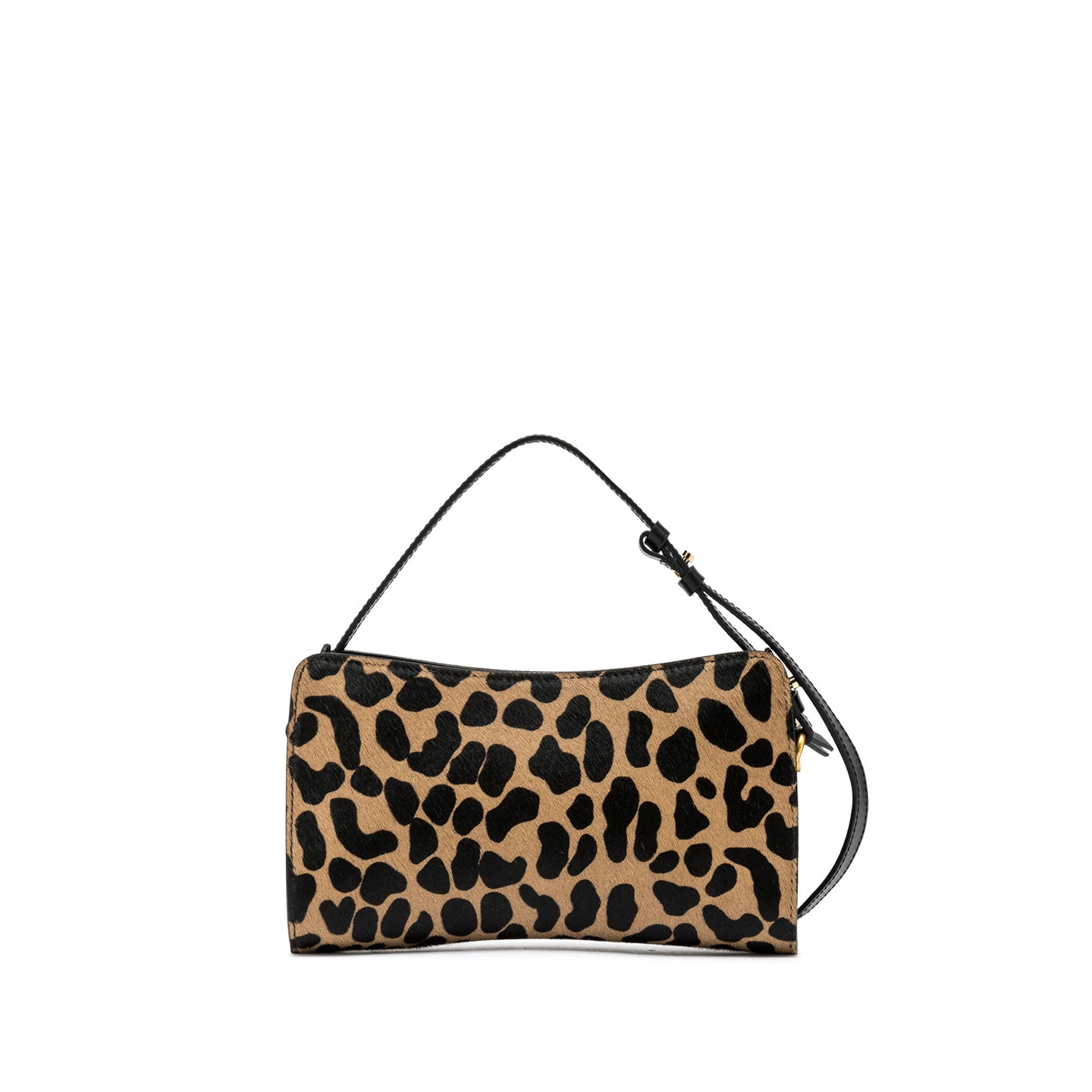 Ginni Chiarini Borsa modello baguette in pelle keira leo nero