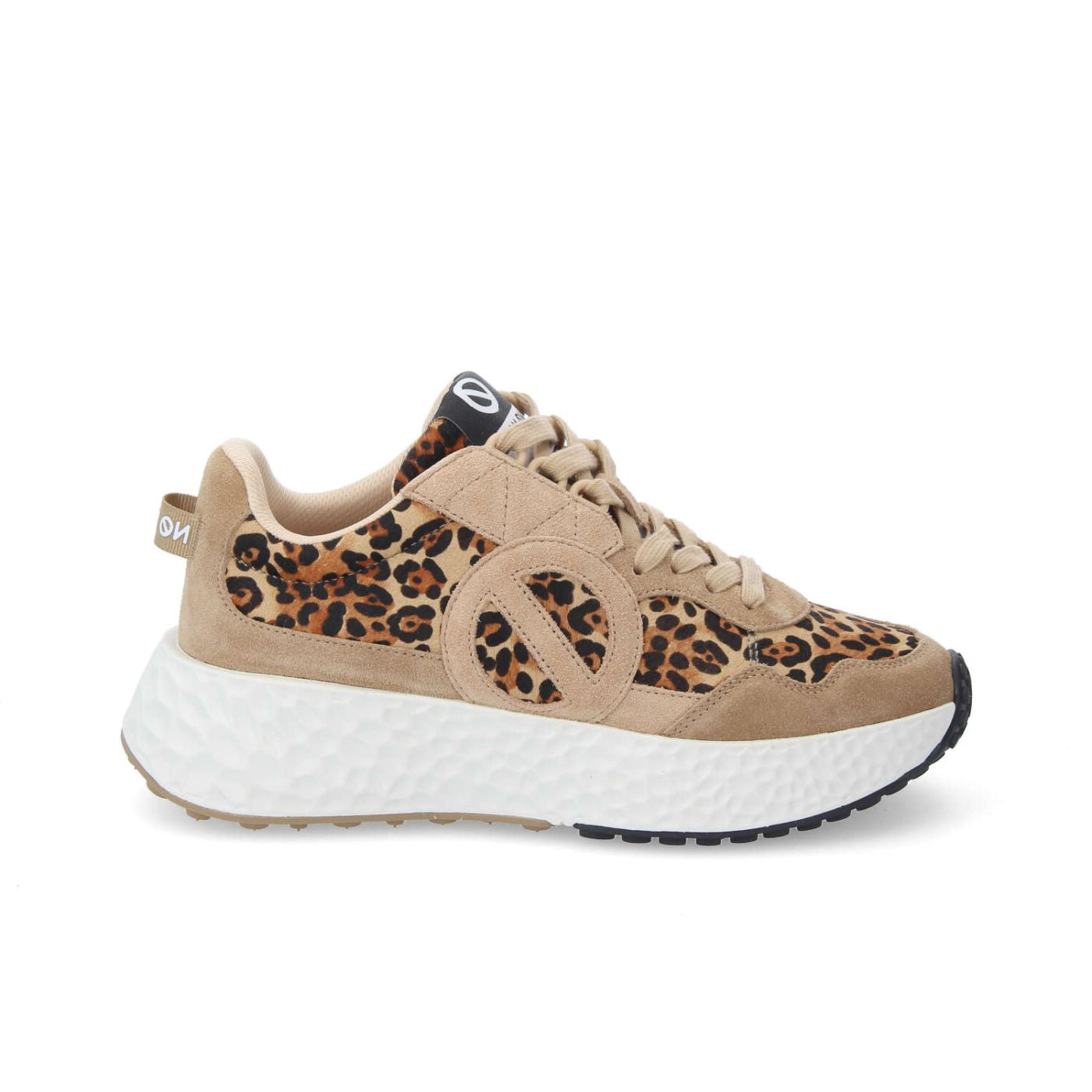 NO NAME Sneaker donna in suede leopardo
