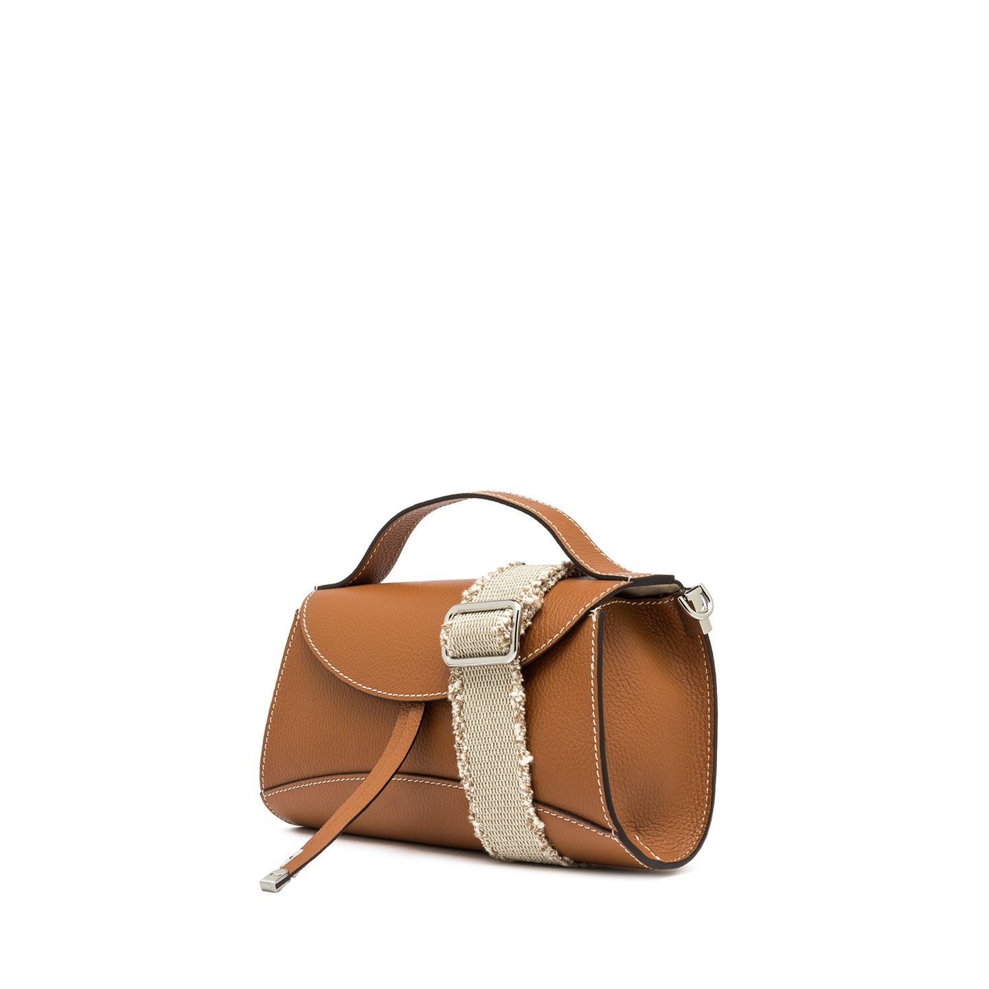 Gianni Chiarini borsa a tracolla in pelle martellata con un manico superiore e una tracolla removibile.
