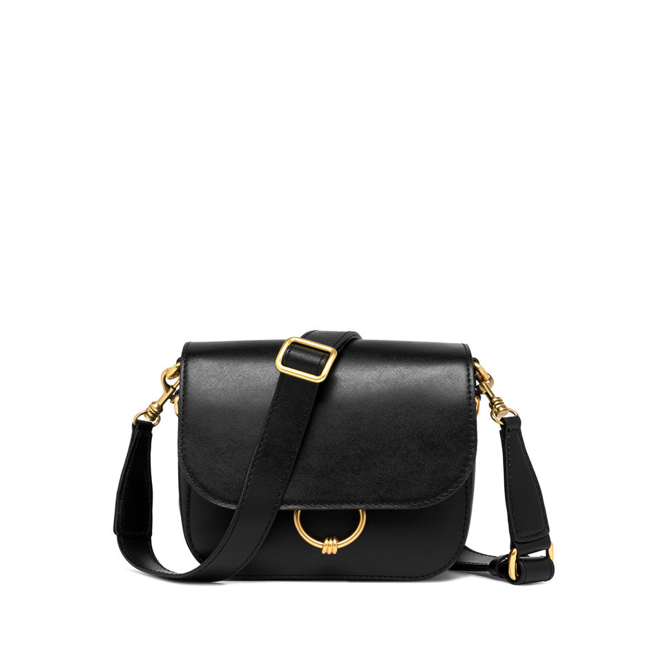 Gianni Chiarini Borsa a tracolla realizzata in pelle liscia nero