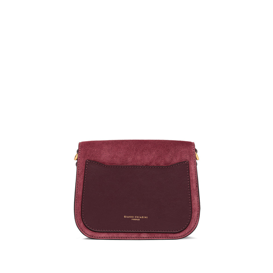Gianni Chiarini Borsa a tracolla in camoscio e pelle charm