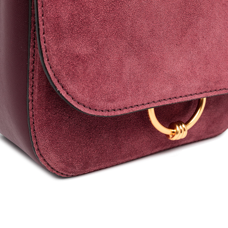 Gianni Chiarini Borsa a tracolla in camoscio e pelle charm