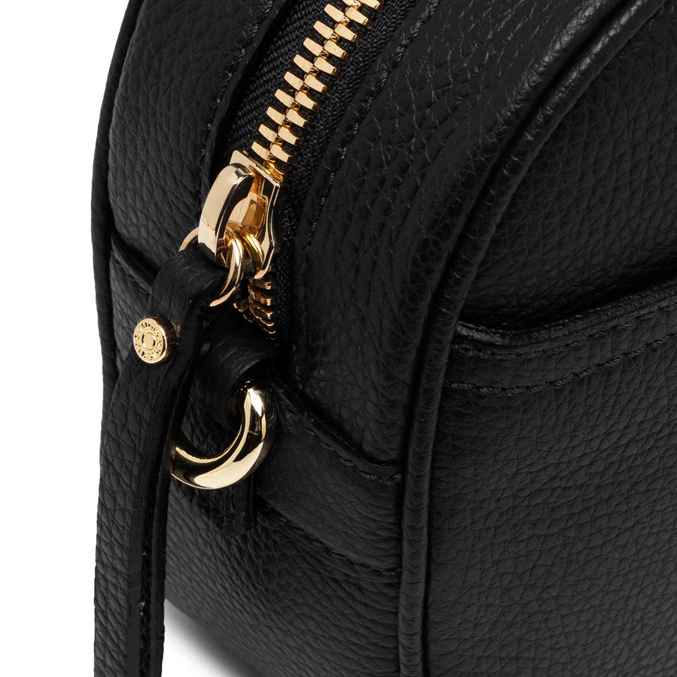 Gianni Chiarini Borsa a tracolla in pelle martellata nera