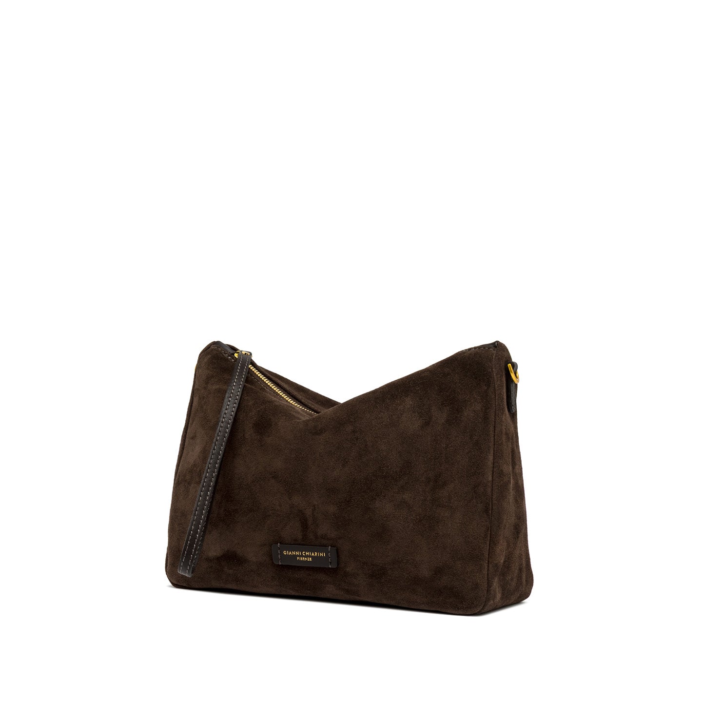 Gianni Chiarini pochette in pelle scamosciata nora pouch moka