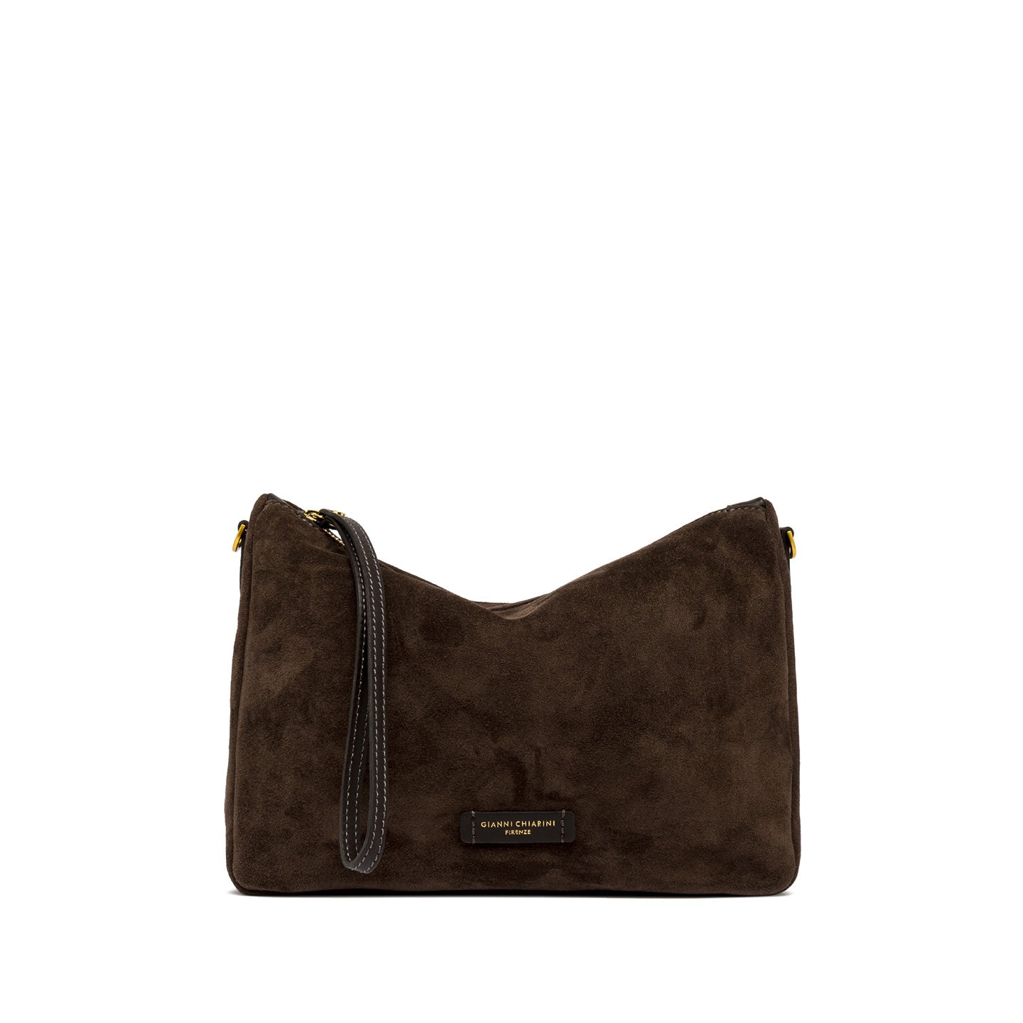 Gianni Chiarini pochette in pelle scamosciata nora pouch moka