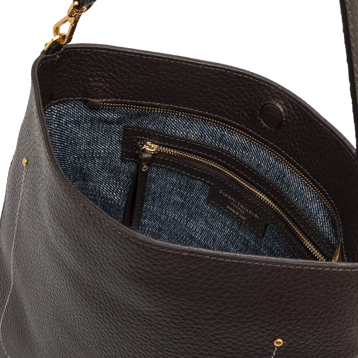 Gianni Chiarini Borsa a spalla in pelle olga espresso