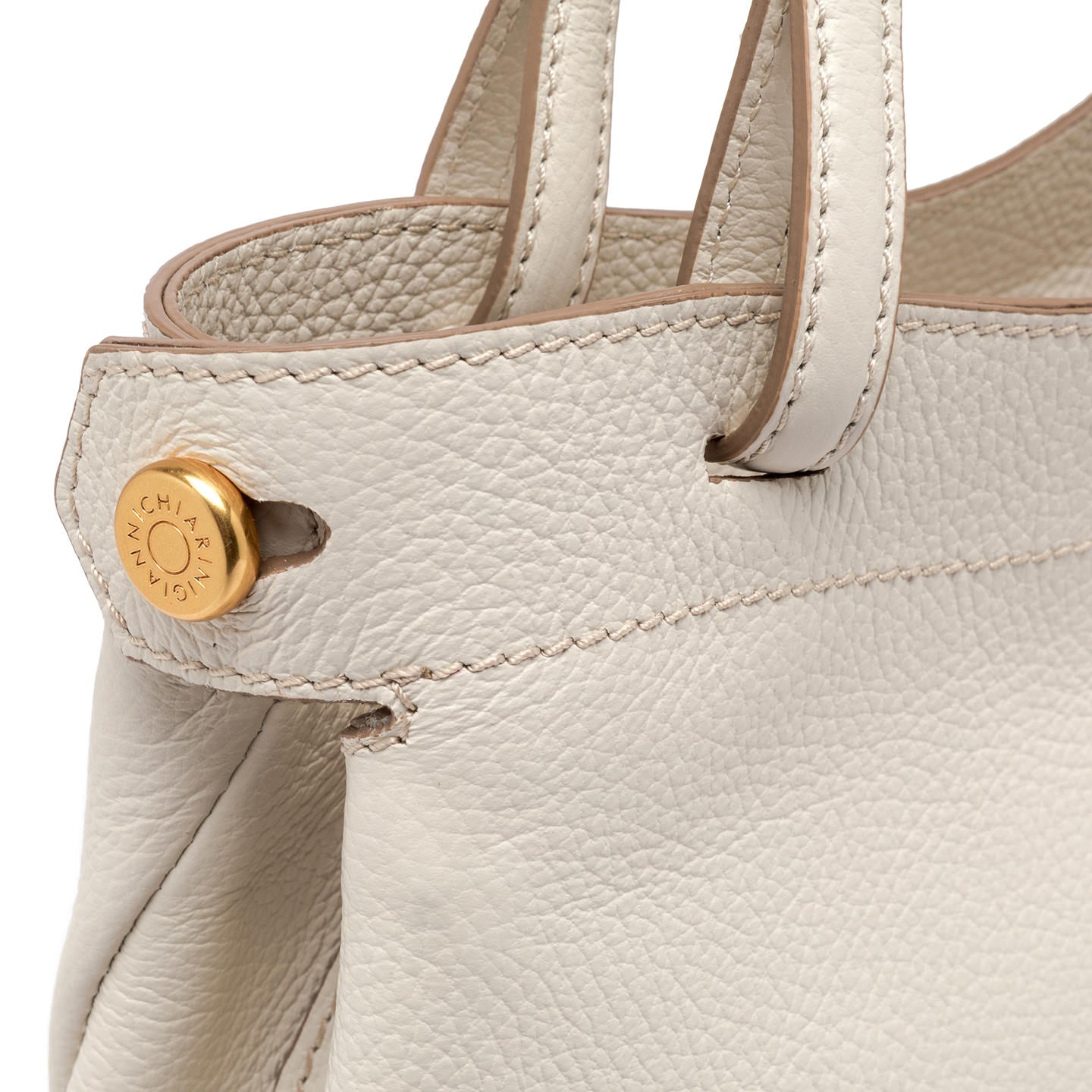 Gianni Chiarini borsa donna a mano in pelle color marmo