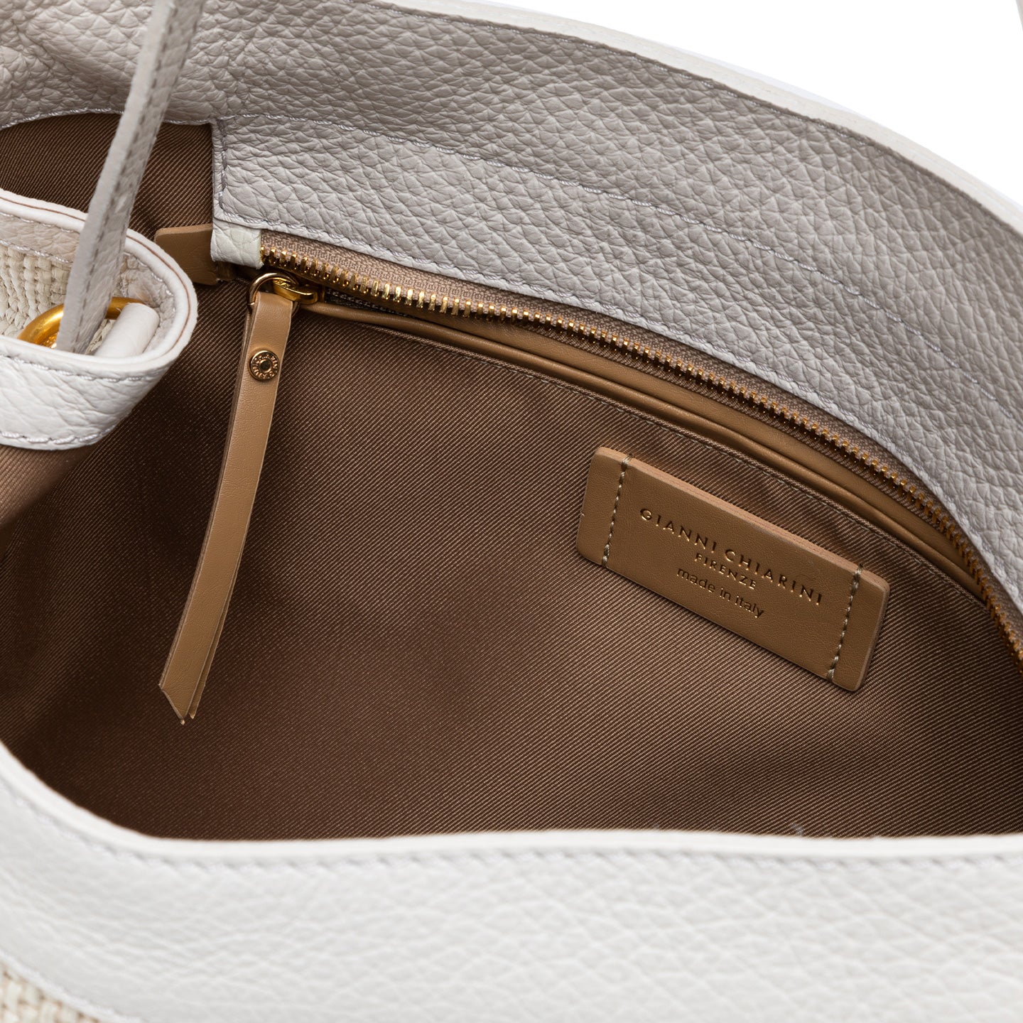 Gianni Chiarini borsa maxi donna a mano in tessuto di paglia intrecciata color sabbia