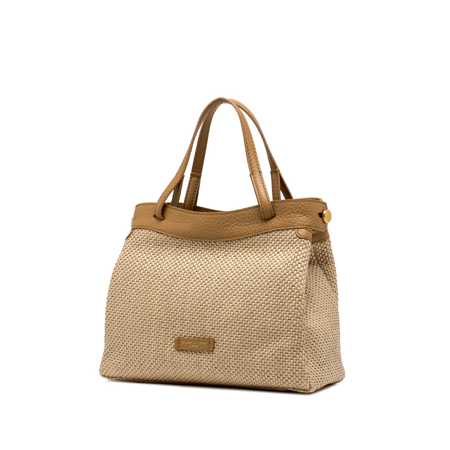 Gianni Chiarini borsa donna a mano in tessuto di paglia intrecciata Nature