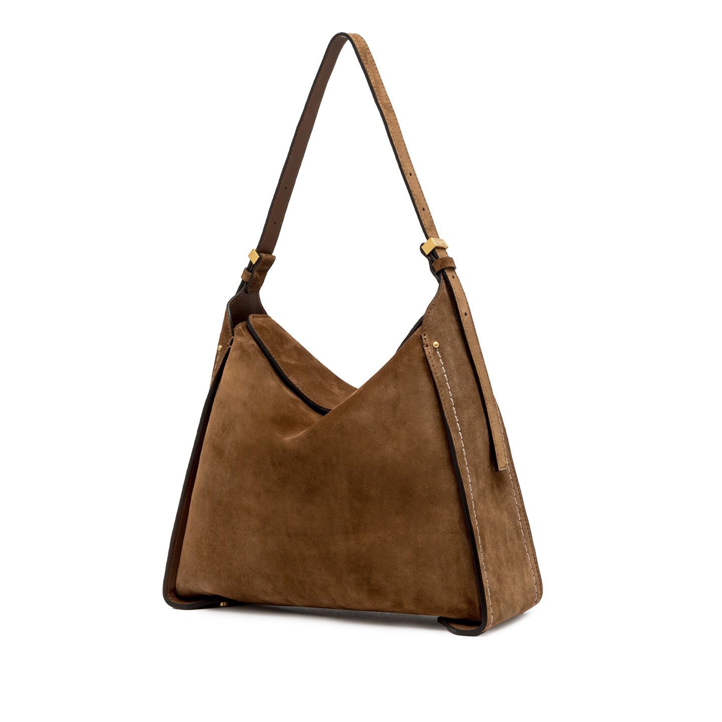 Gianni Chiarini Borsa a spalla di pelle scamosciata penelope cognac