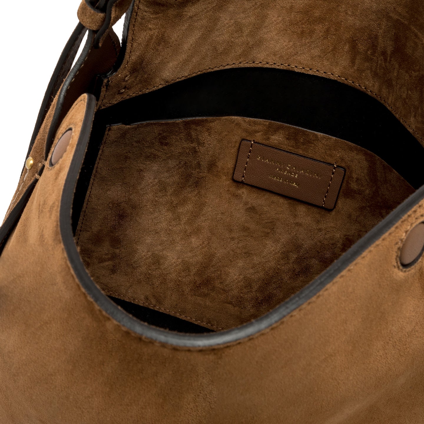 Gianni Chiarini Borsa a spalla di pelle scamosciata penelope cognac