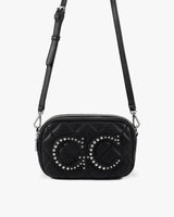 Gio Cellini Borsa mini bag nera in ecopelle trapuntata con lavorazione trapuntata