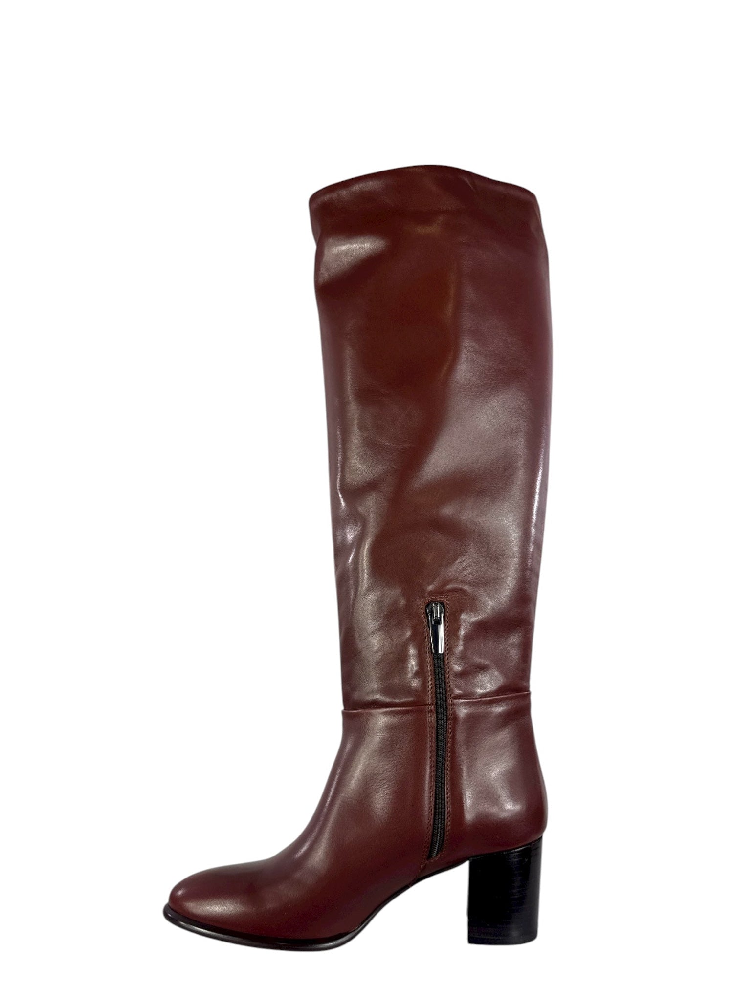 ELISA LANCI stivale in pelle marrone